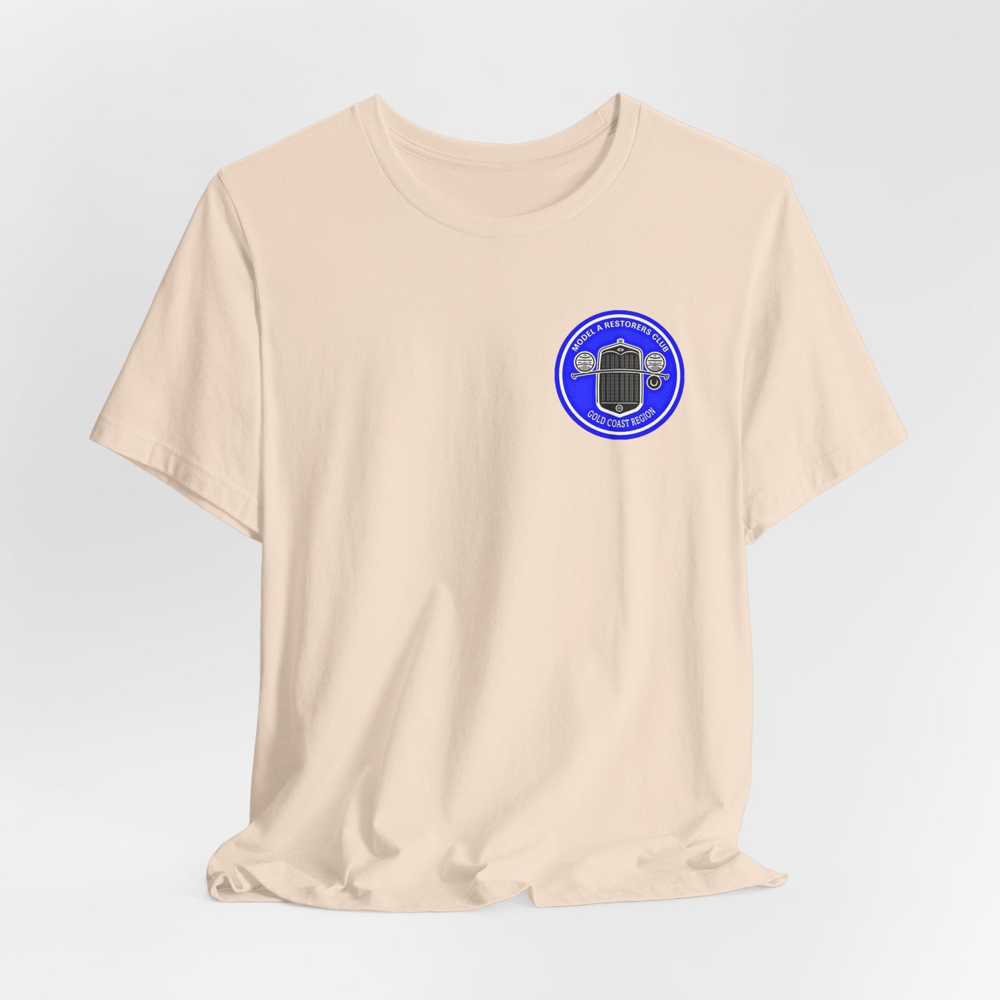 Gold Coast Region Model A Restorers Club T-Shirt (small logo)