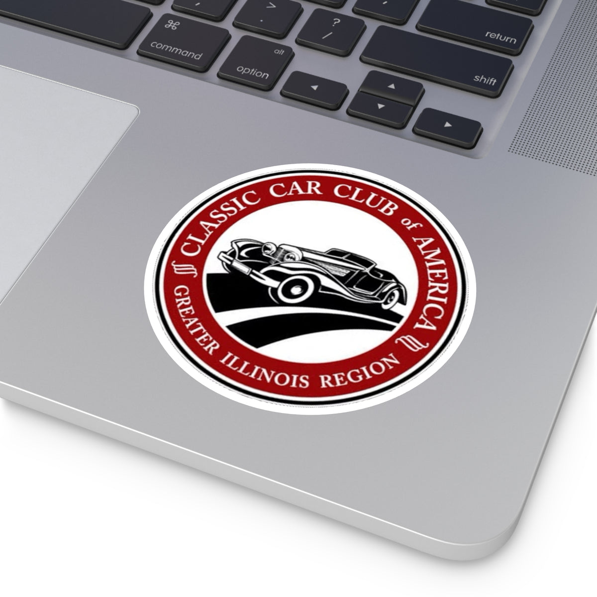 Classic Car Club of America Greater Illinois Region Round Vinyl Sticker