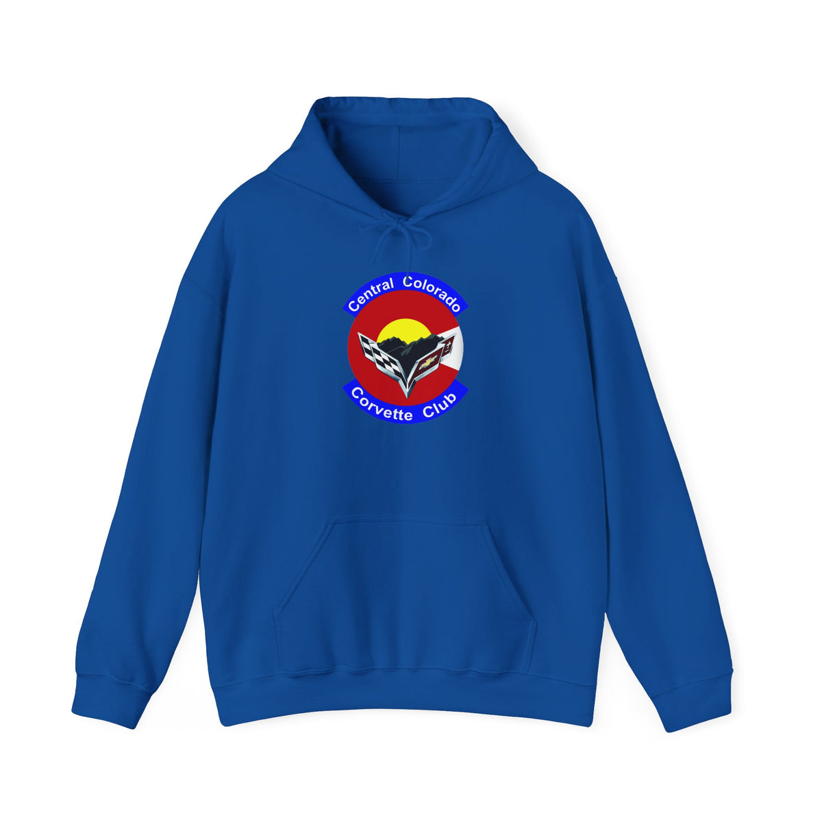 Central Colorado Corvette Club Screen Printed Hoodie Pullover