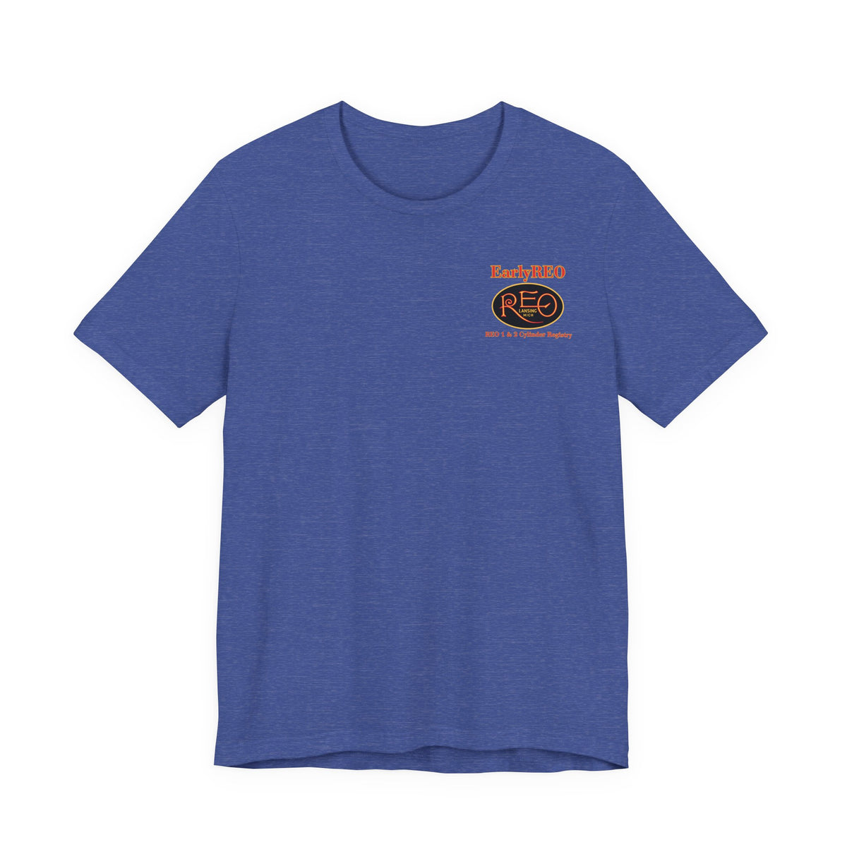 REO Lansing Michigan Mountain Climbers Tee — Unisex Soft Short Sleeve Tee
