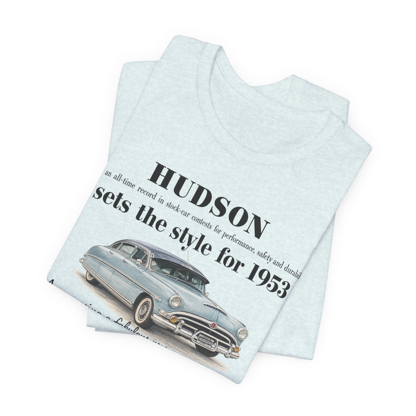 1953 Hudson Hornet Car Tee - Unisex Jersey Short Sleeve Tee