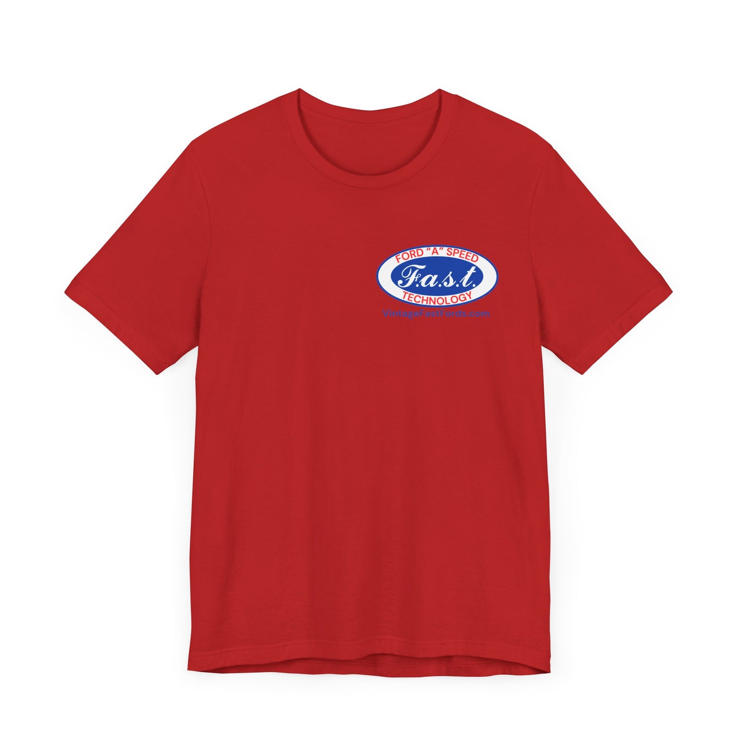 F.a.s.t. Ford "A" Speed Technology (single logo) - Grey Short Sleeve T-Shirt for Casual Style