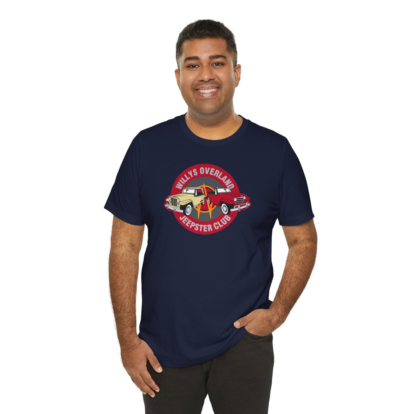 Willys Overland Jeepster Club T-Shirt - Unisex Jersey Short Sleeve Tee