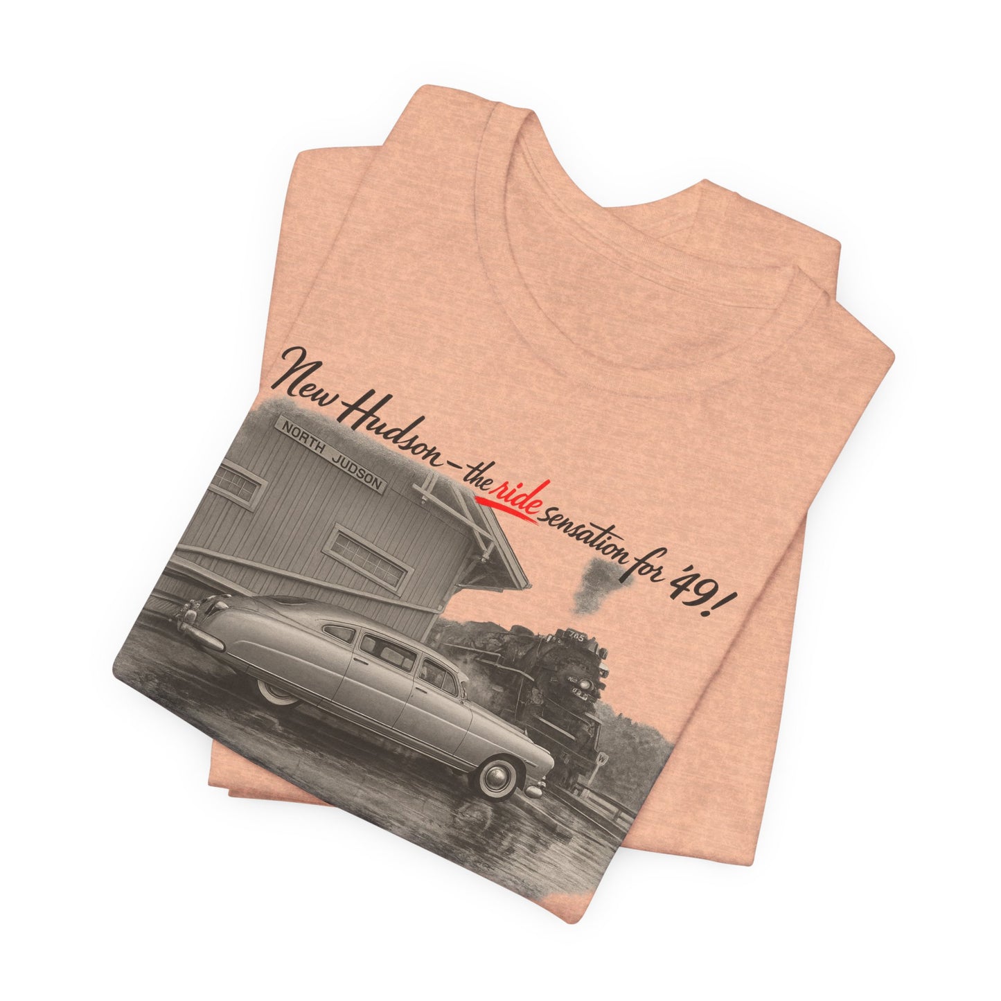 1949 Hudson Commodore Six Vintage Car T‑Shirt — Classic Retro Automotive Tee (Rick C)