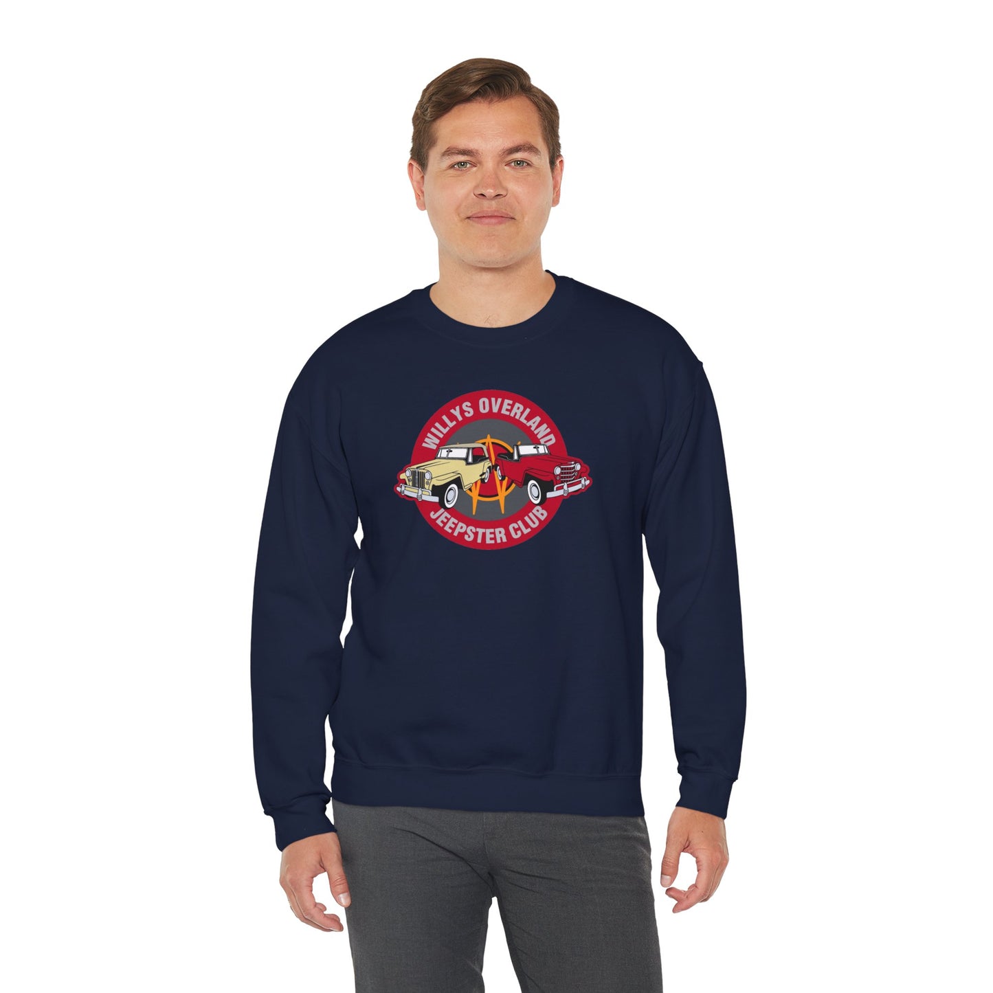 Willys Overland Jeepster Club Sweatshirt - Unisex Heavy Blend™ Crewneck Sweatshirt