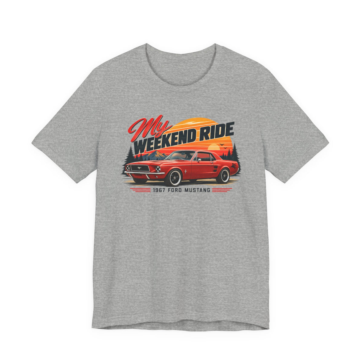 1967 Ford Mustang "My Weekend Ride" Unisex Soft Short Sleeve Tee