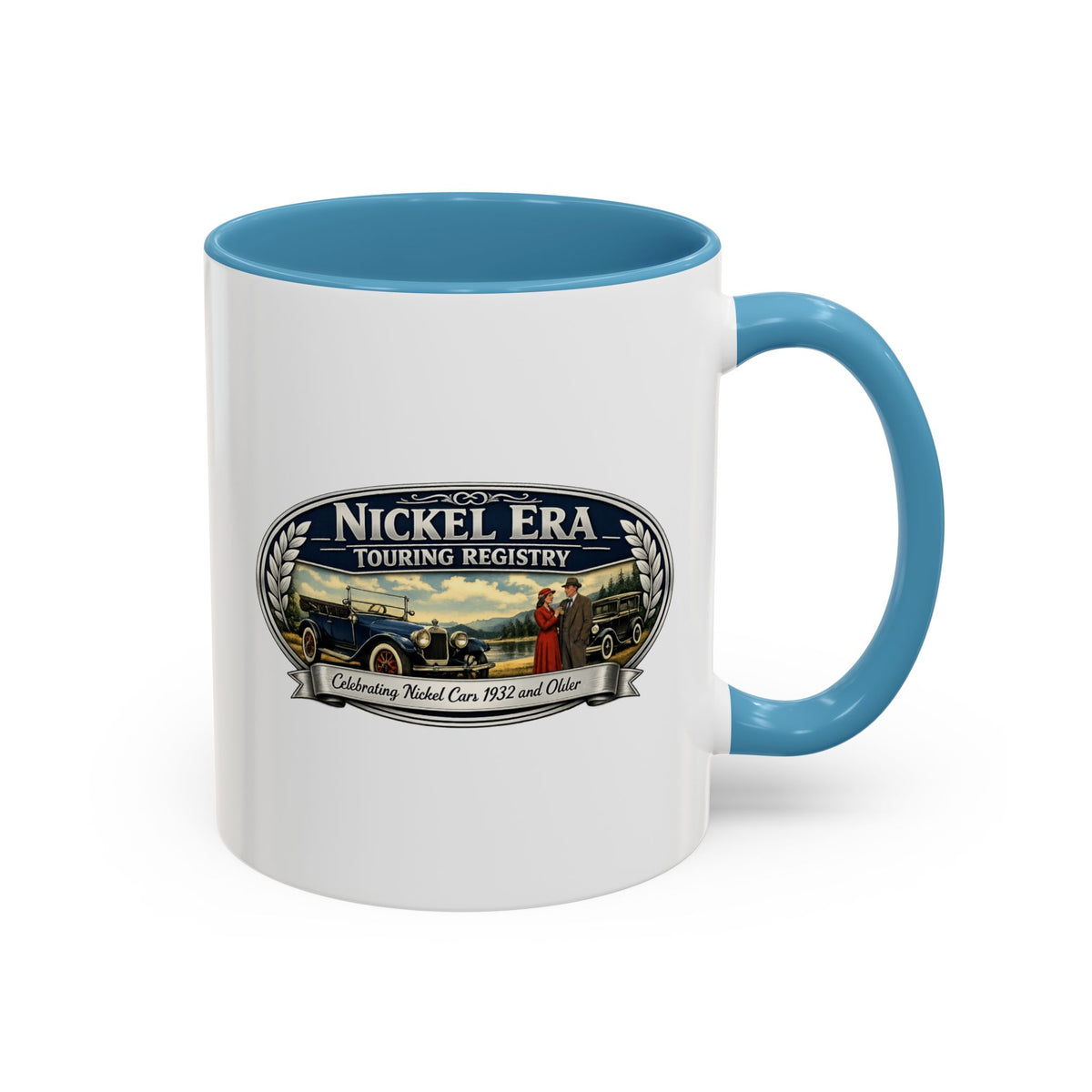 Nickel Era Touring Registry Coffee Mug — Vintage Classic Car Enthusiast Gift