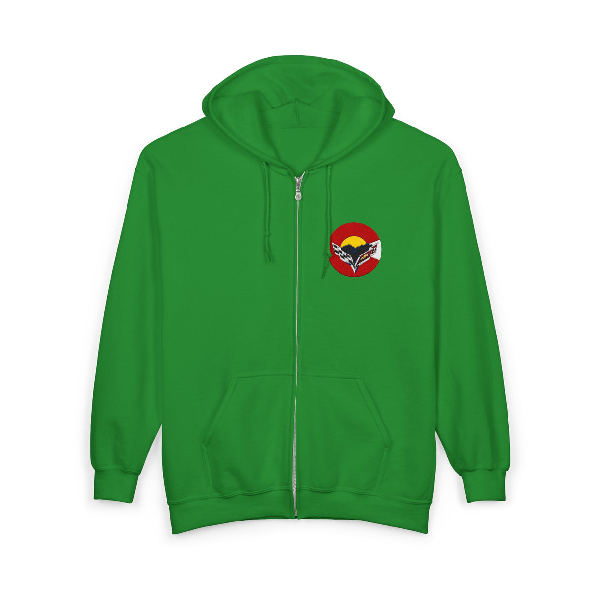 Central Colorado Corvette Club Embroidered Zip Hoodie