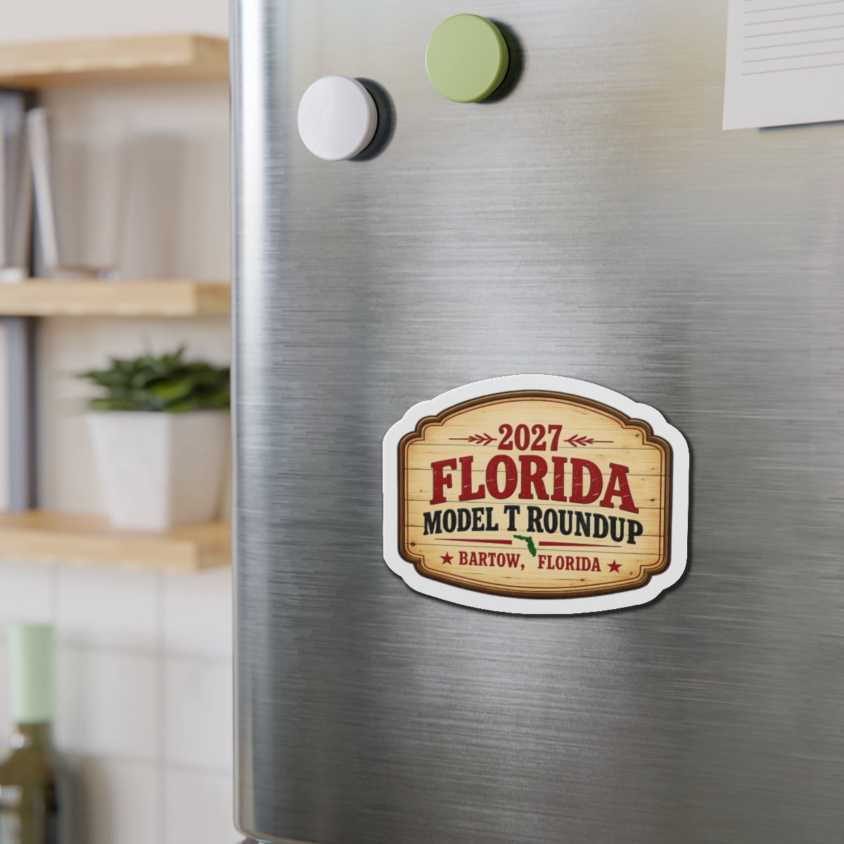 2027 Florida Model T Roundup Die-Cut Magnet