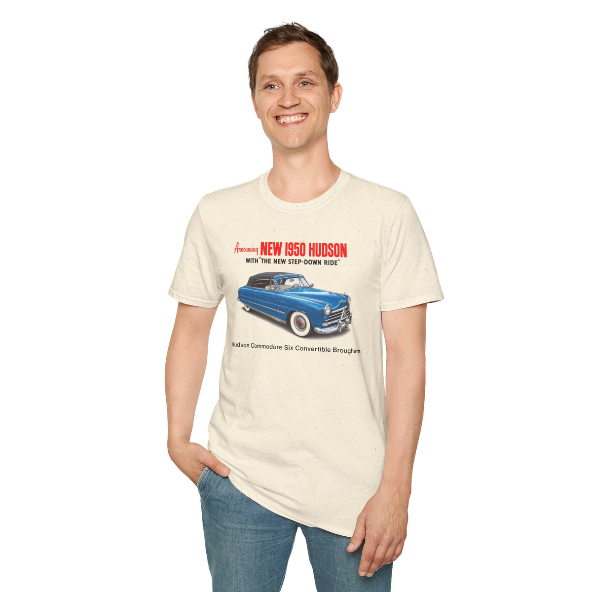 1950 Hudson Commodore Six Convertible Brougham Tee – Unisex Softstyle T-Shirt