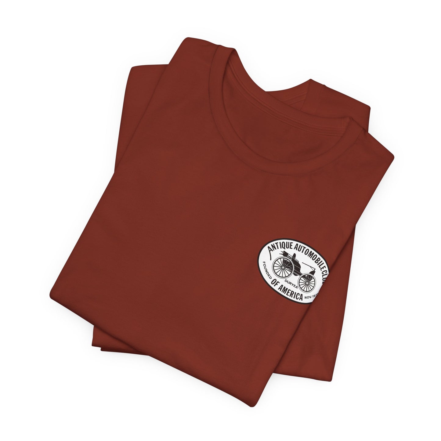 Shenandoah Region AACA Tee — Small White AACA Logo on Front and Large White Shenandoah Region AACA Logo on Back