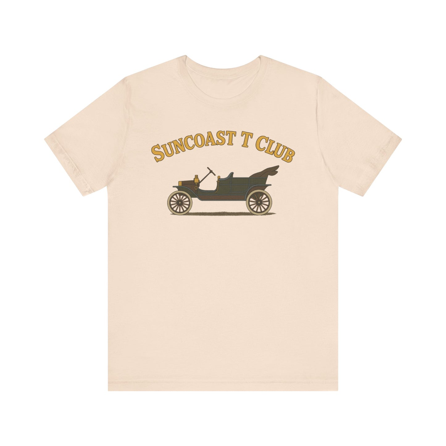 Suncoast T Club - Graphic Tee, Retro T-Shirt for Car Lovers, Classic Style Tee for Every Occasion