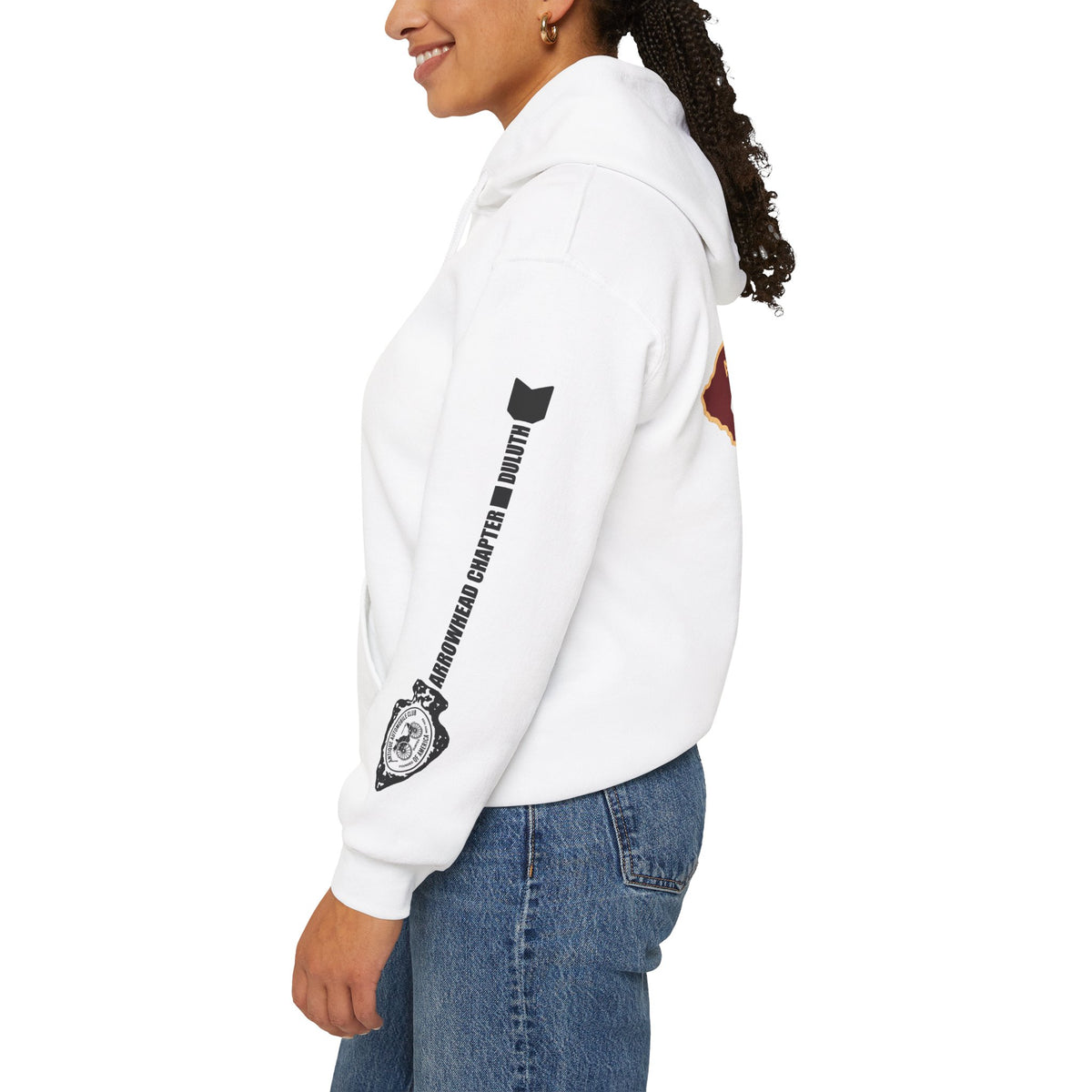 Arrowhead Chapter AACA Hoodie — "I'd Rather be Under the Hood" plus Sleeve and Back Images