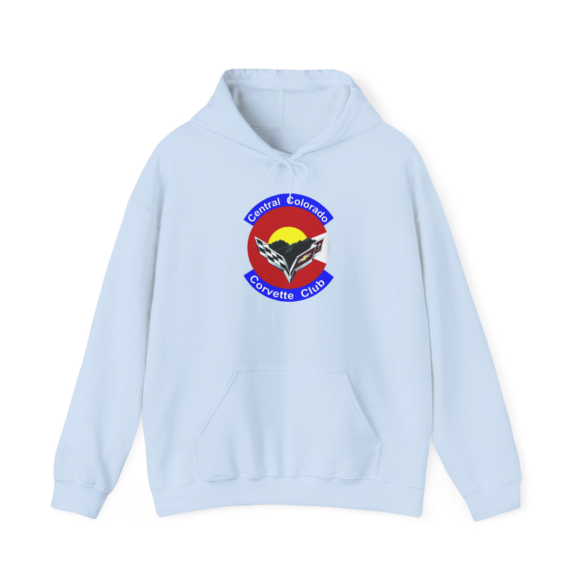 Central Colorado Corvette Club Screen Printed Hoodie Pullover
