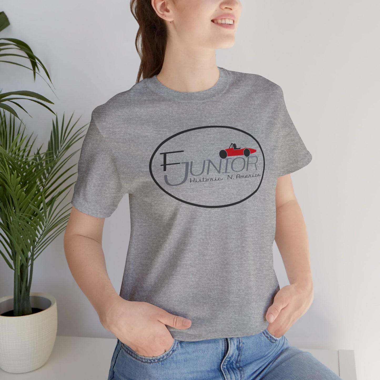 F Junior Historic N. America Racing Logo T-Shirt — Vintage Race Car Graphic Tee