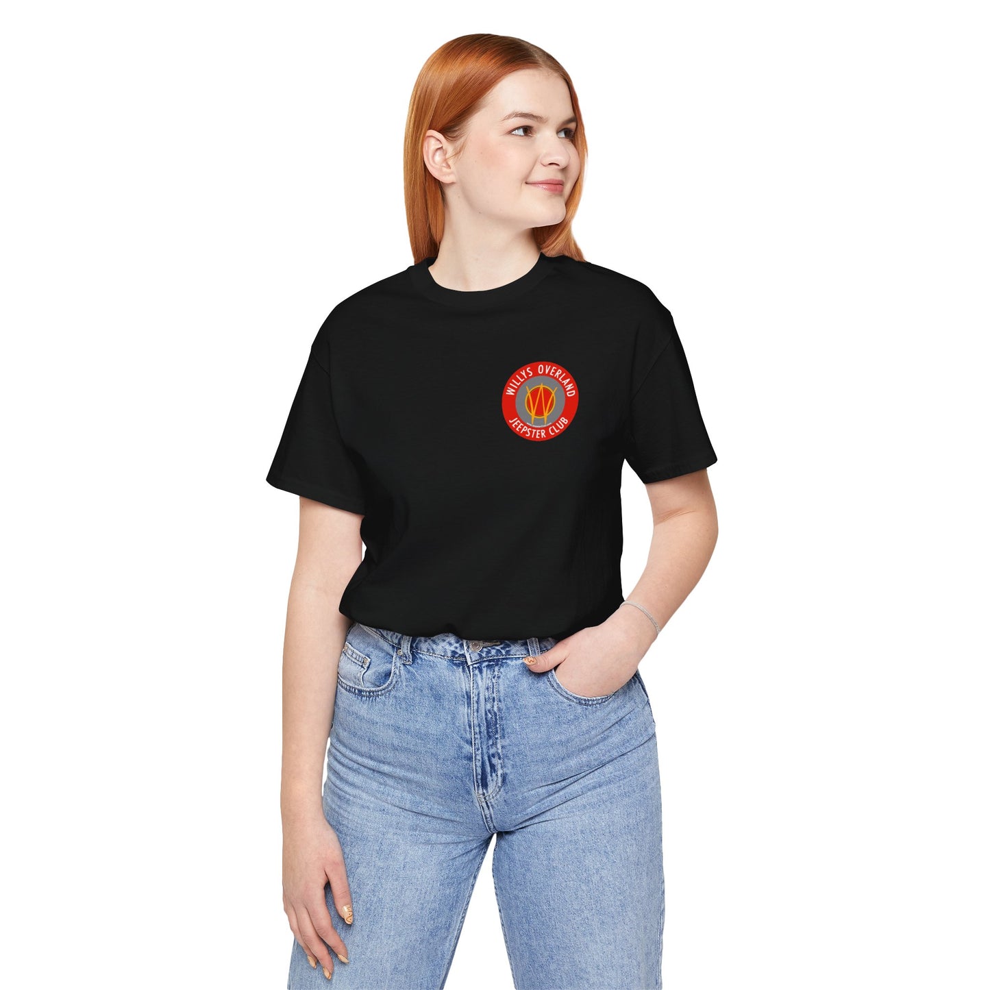 Willys Overland Jeepster Club T‑Shirt — Front and Back Logos