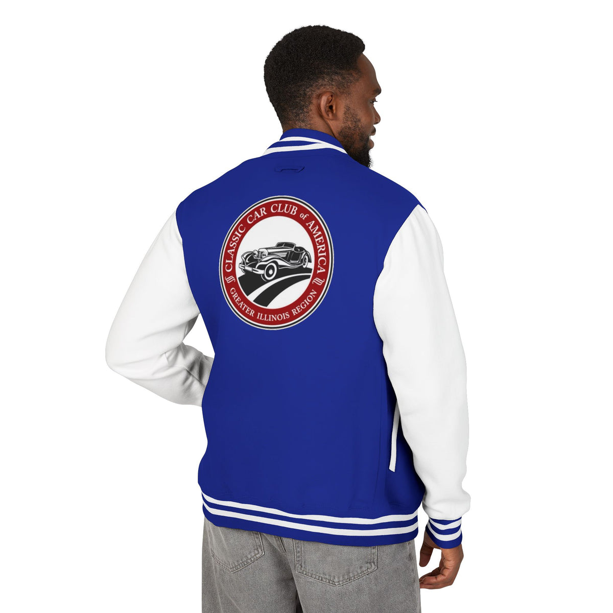 Classic Car Club of America Greater Illinois Region Letterman Jacket - Front and Back Logos
