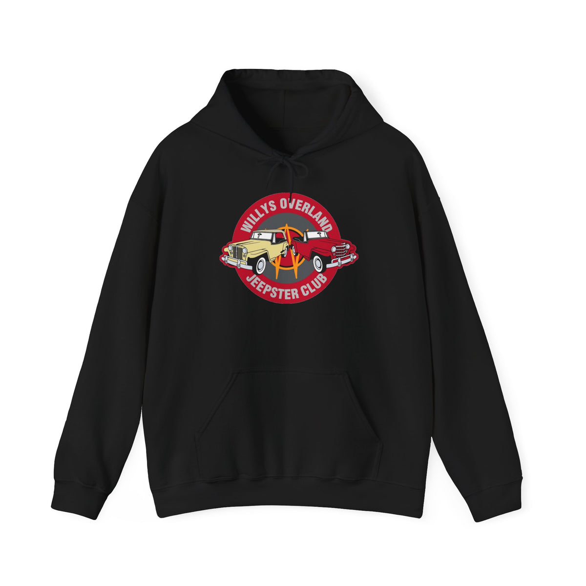 Willys Overland Jeepster Club Hoodie – Unisex Heavy Blend™ Hooded Sweatshirt