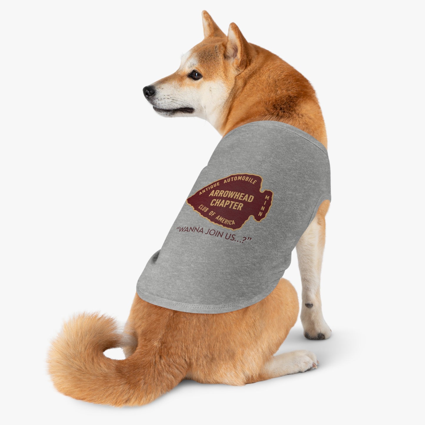 Arrowhead Chapter AACA Pet Tank Top – Vintage Automobile Club Dog Shirt