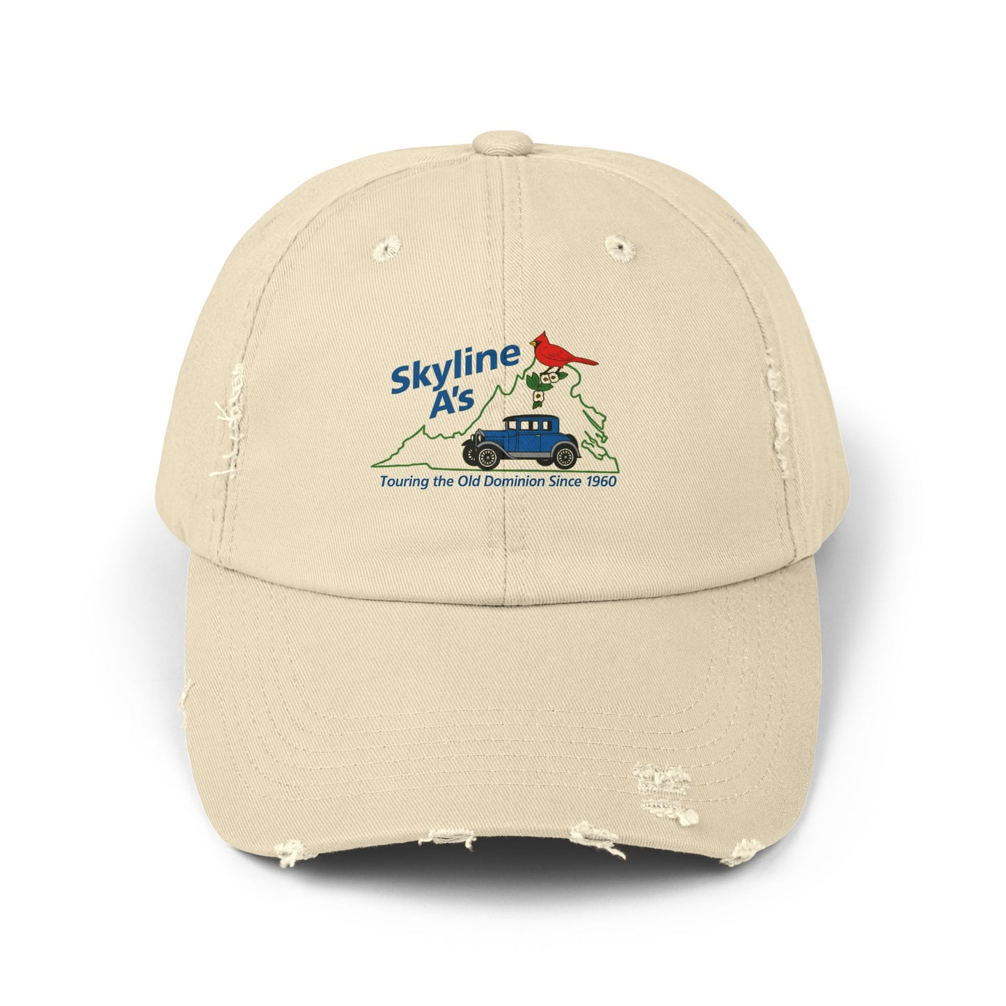 Skyline A's Distressed Baseball Cap (printed) — Vintage Hat