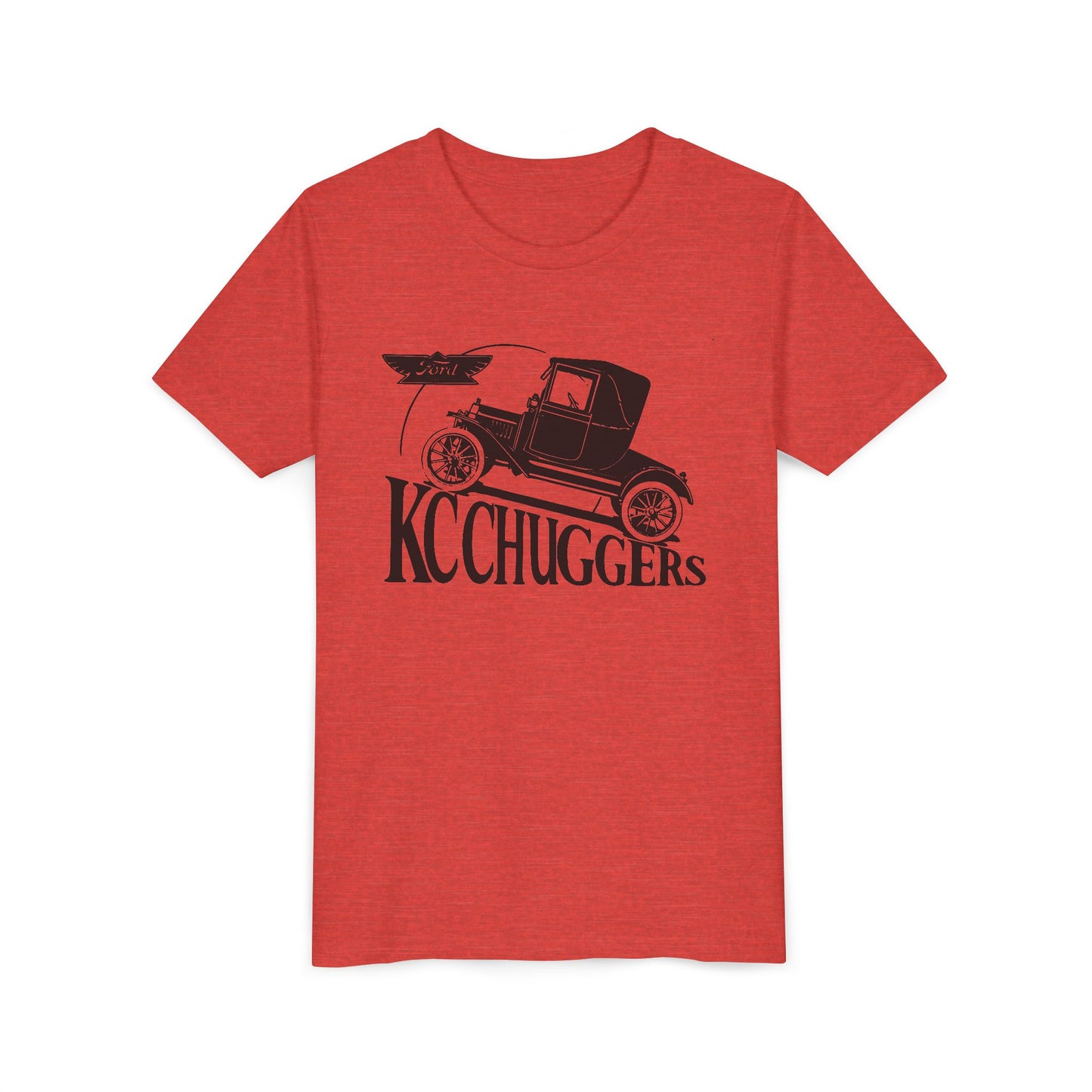 KC Chuggers Vintage Car Youth Tee - Retro Automobile Graphic Shirt