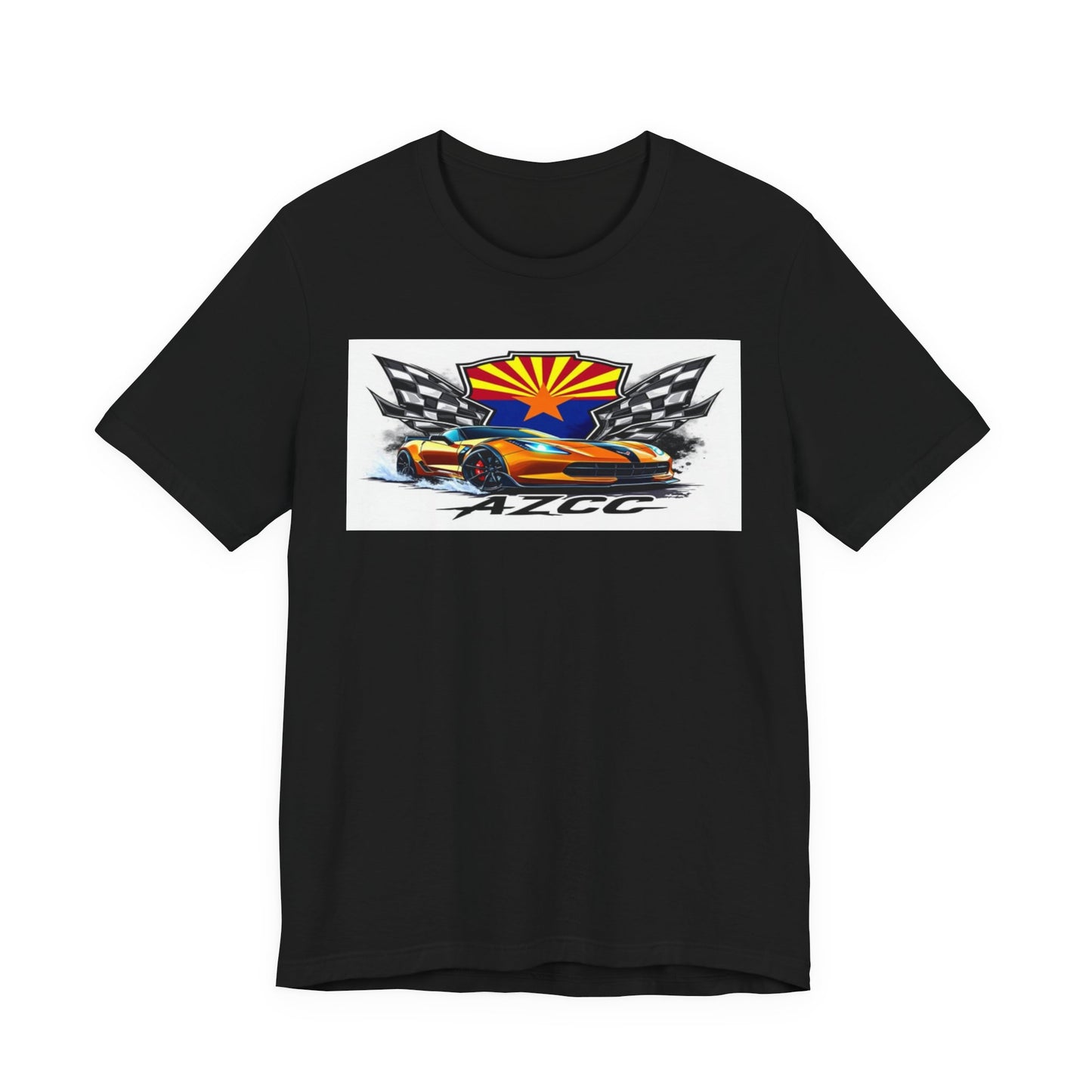 AZCC Racing Tee — Arizona Flag Sports Car Graphic T‑Shirt