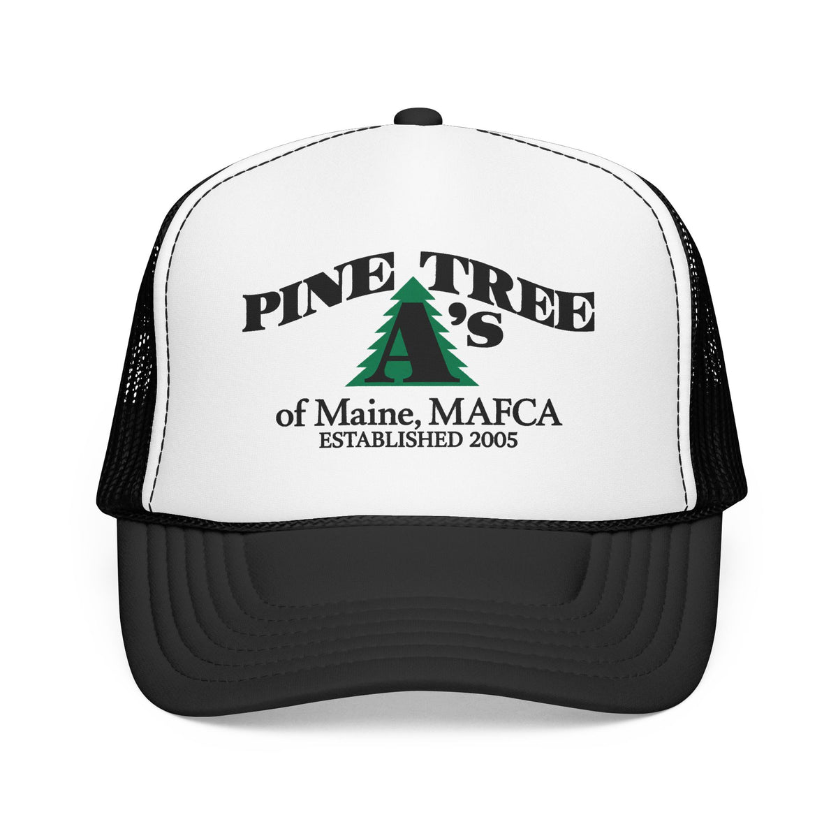 Pine Tree A's of Maine, MAFCA Foam Printed Trucker Hat
