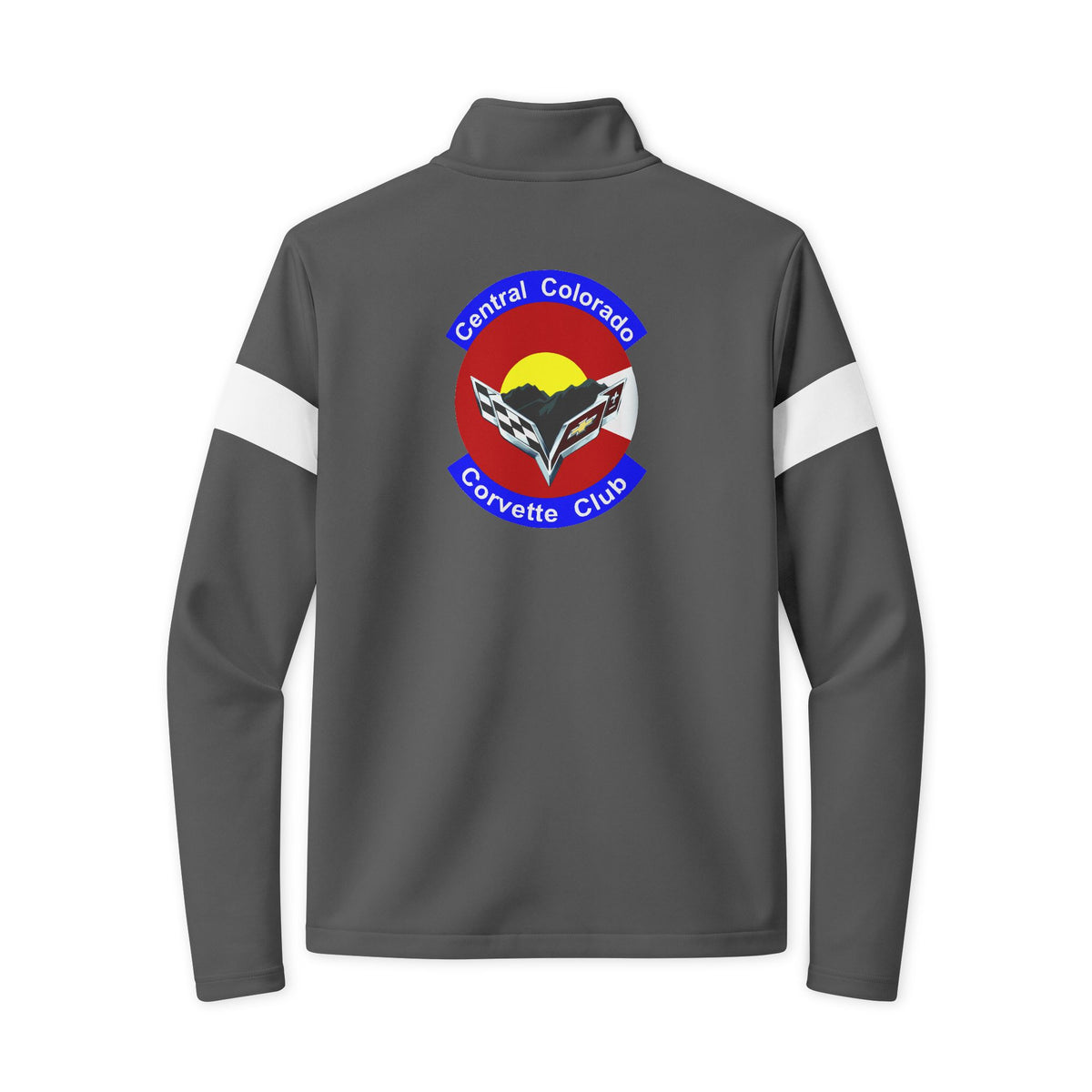 Central Colorado Corvette Club Full-Zip Jacket — Printed Direct to Film with Front and Back Logos