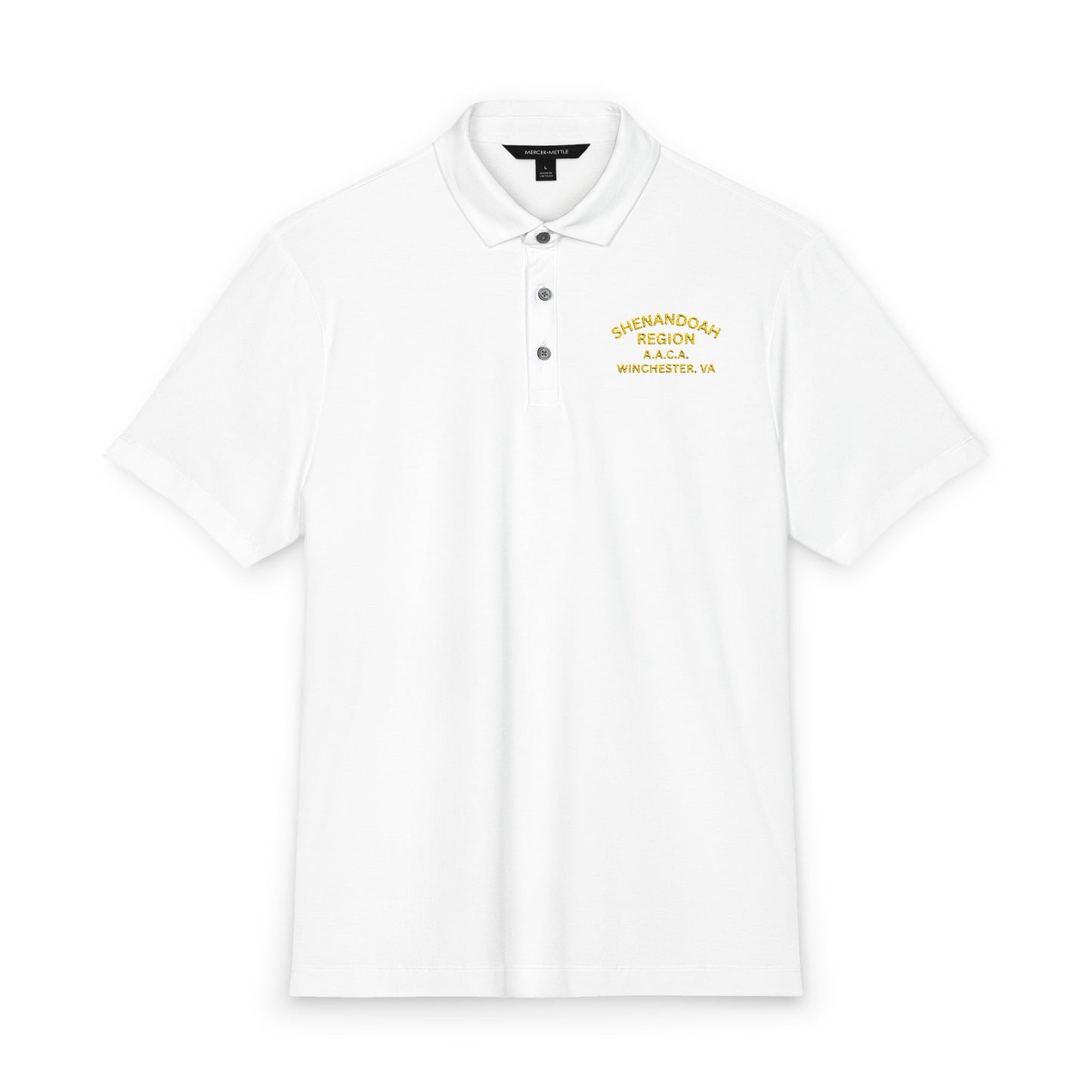 Shenandoah Region AACA Men's Stretch Polo — Embroidered Chest Logo