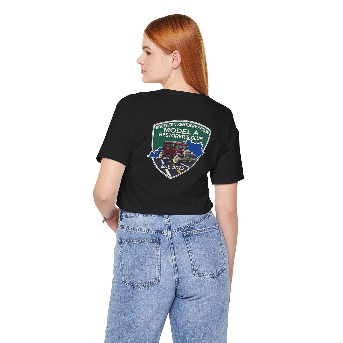 Southern Kentucky Region Model A Restorer's Club T‑Shirt — Front and Back Logos Unisex Jersey Short Sleeve Tee