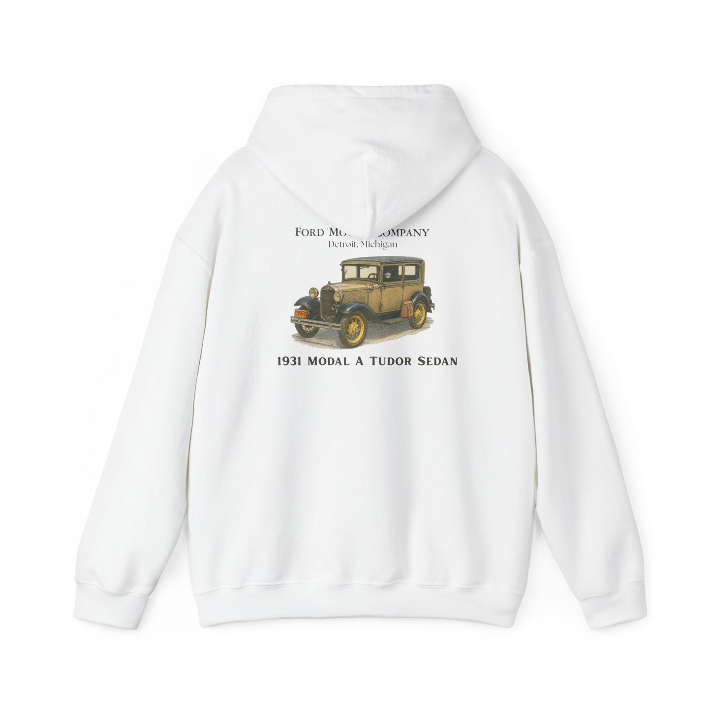 1931 Model A Ford Tudor Sedan Hoodie — Classic Car Retro Auto Pullover