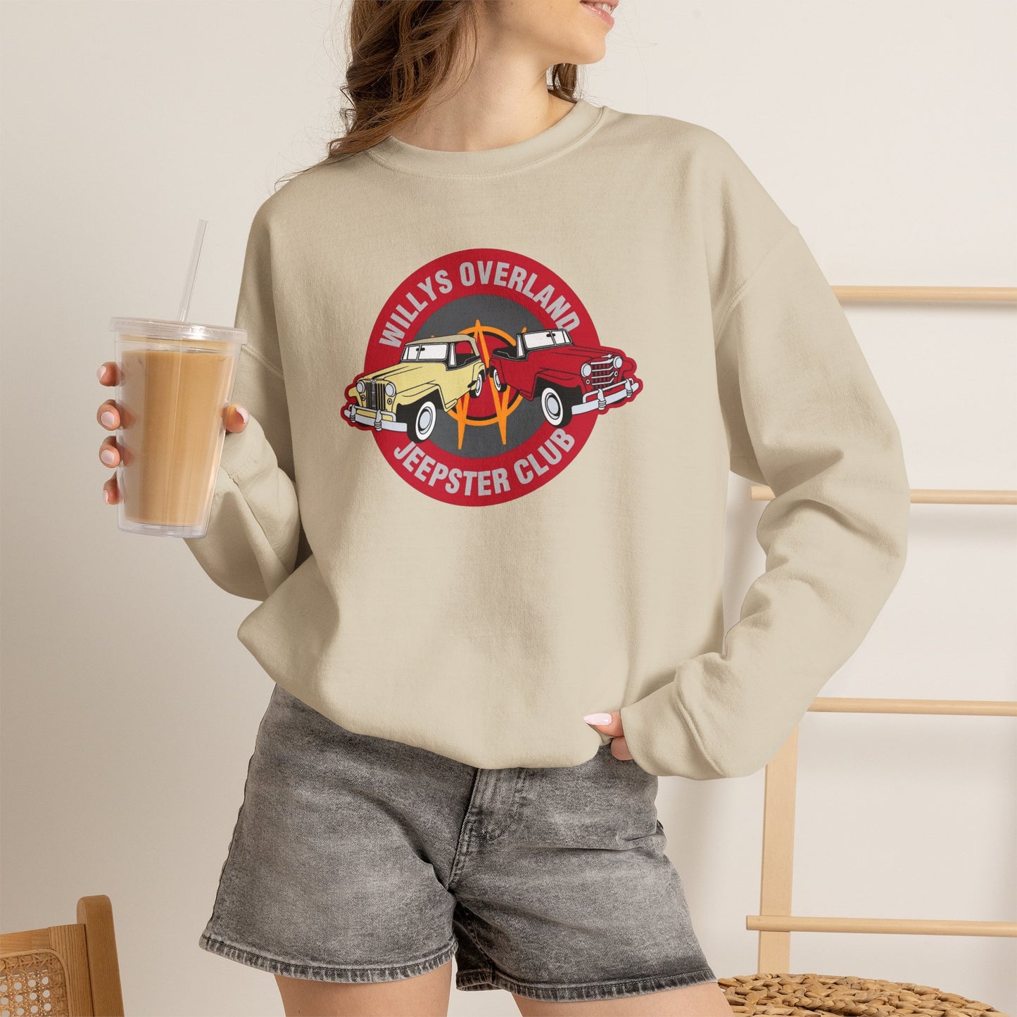 Willys Overland Jeepster Club Sweatshirt - Unisex Heavy Blend™ Crewneck Sweatshirt