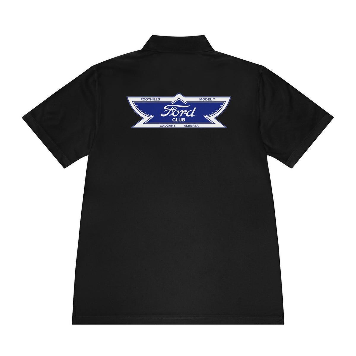 Foothills Model T Club Printed Men's Sport Polo Shirt – Front and Back Logos