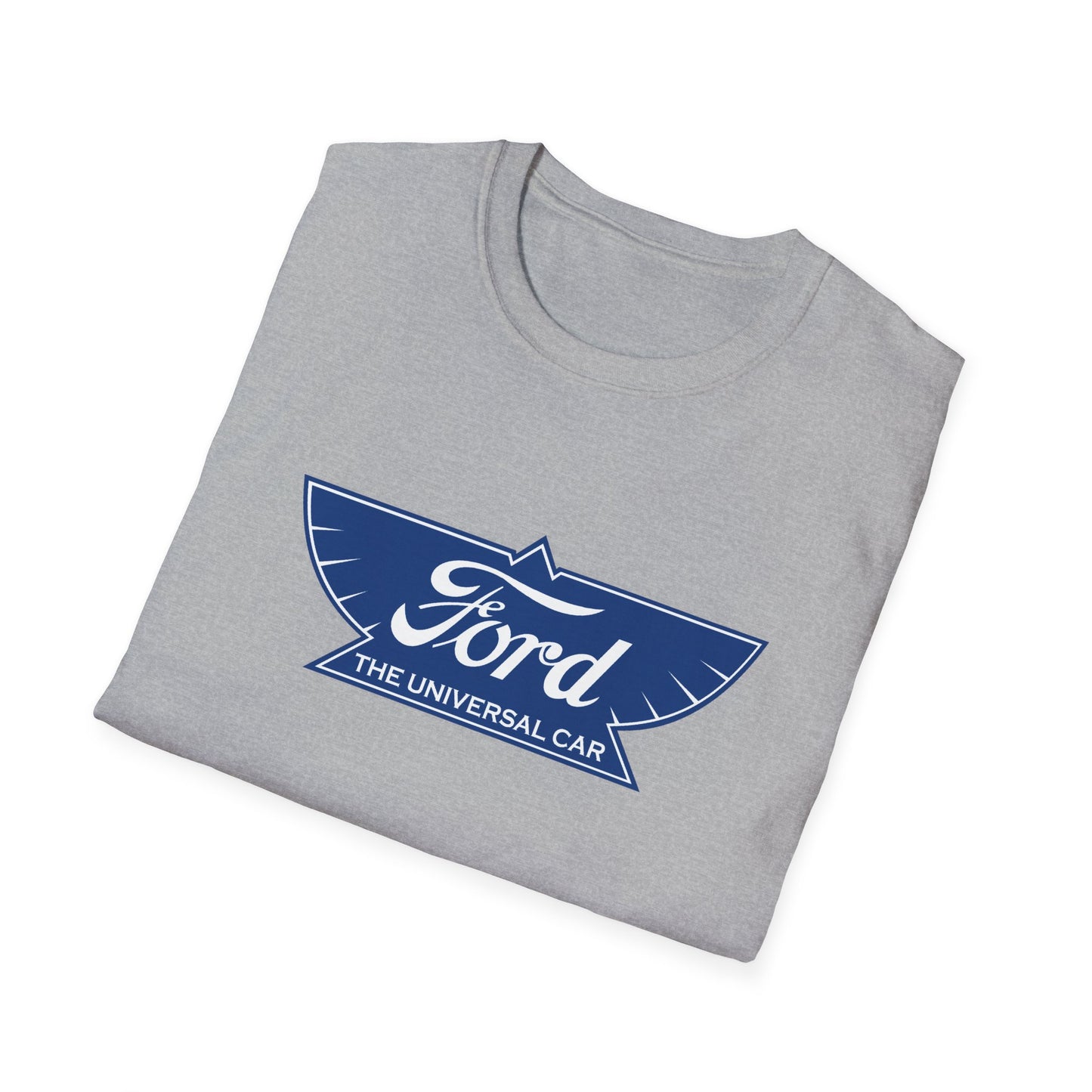 Ford Logo T‑Shirt — Vintage 'The Universal Car' Blue Emblem