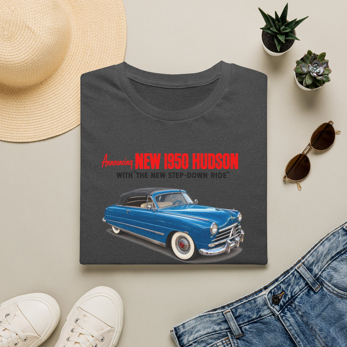 1950 Hudson Commodore Six Convertible Brougham Tee – Unisex Softstyle T-Shirt