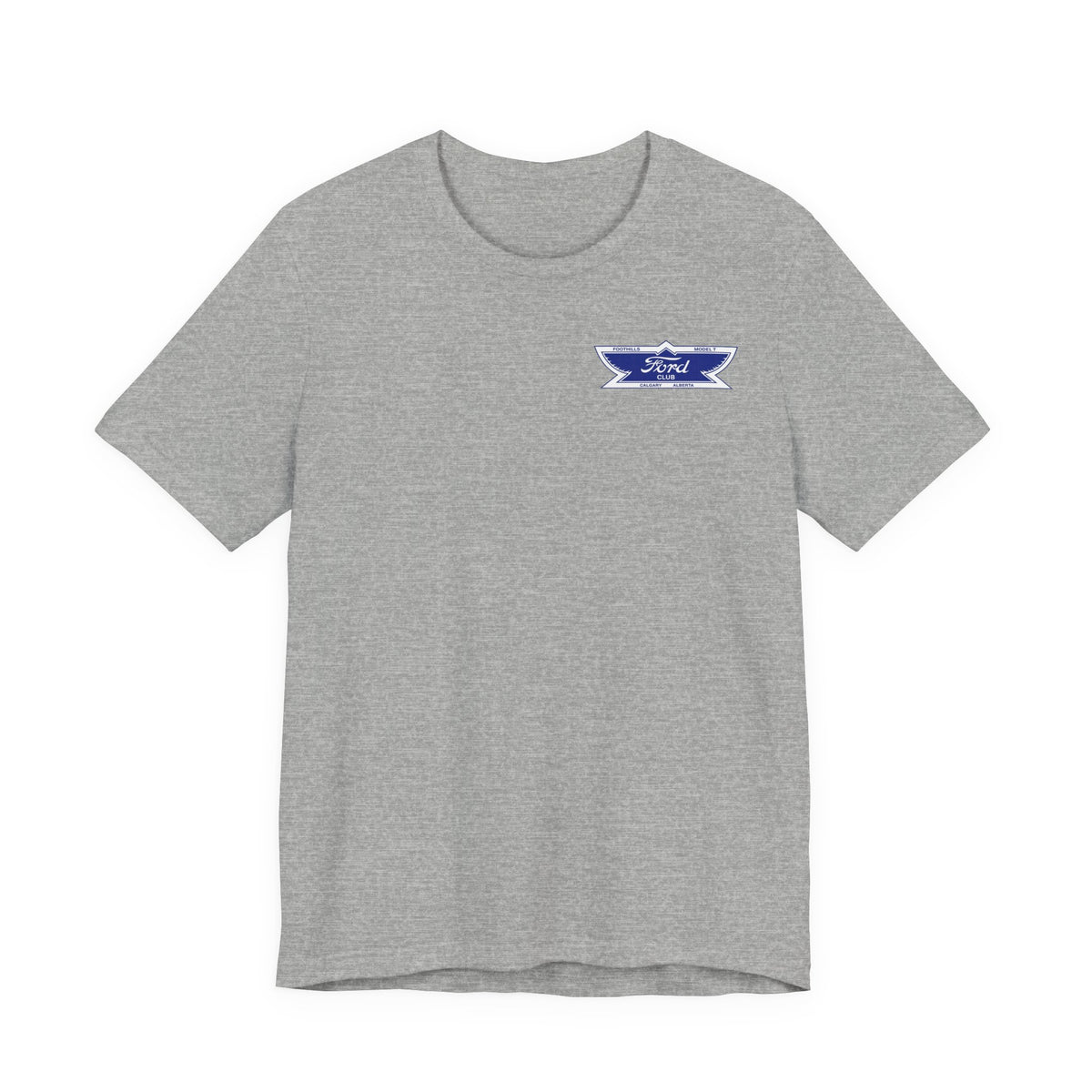 Foothills Model T Club Unisex Soft Tee — Small Front Logo
