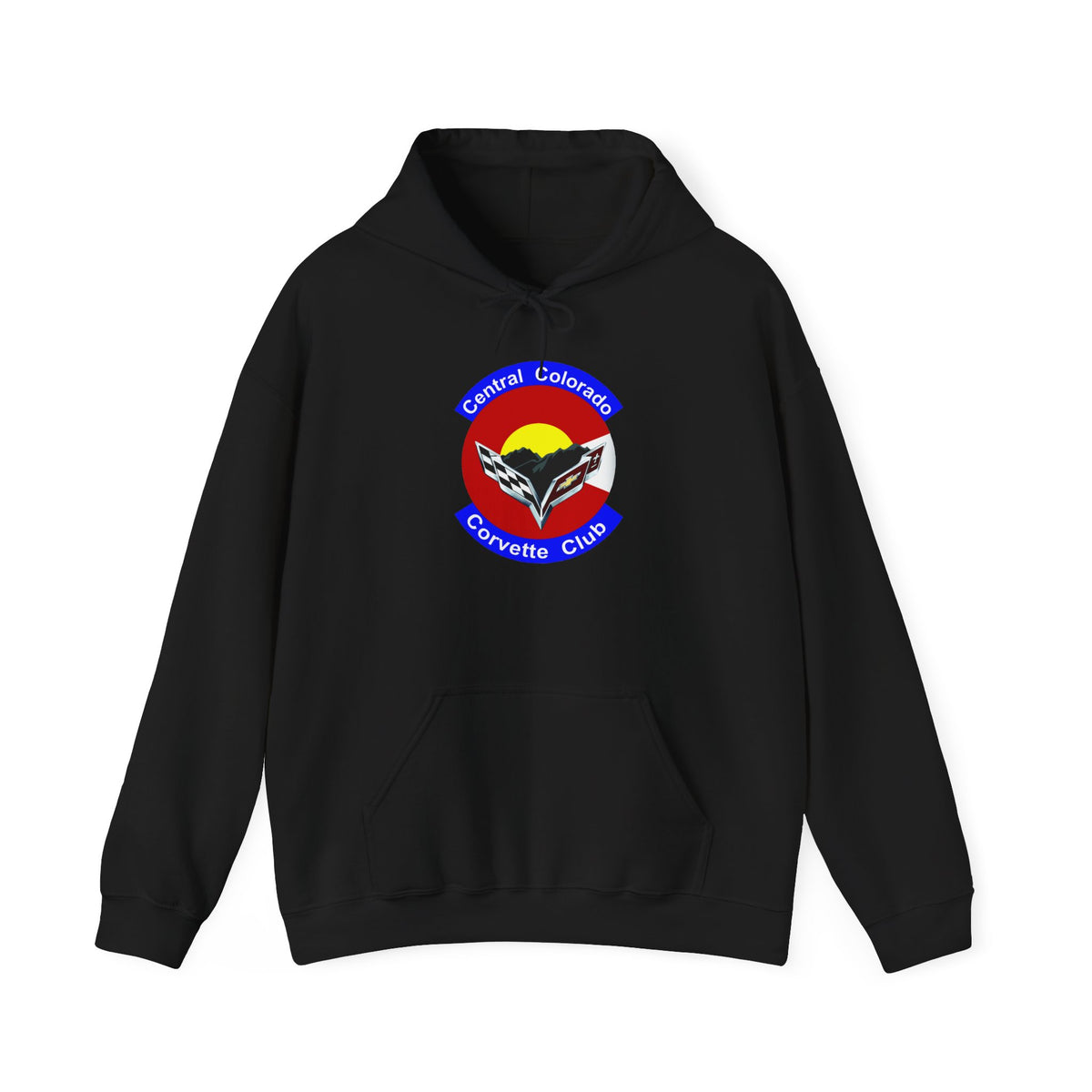 Central Colorado Corvette Club Screen Printed Hoodie Pullover