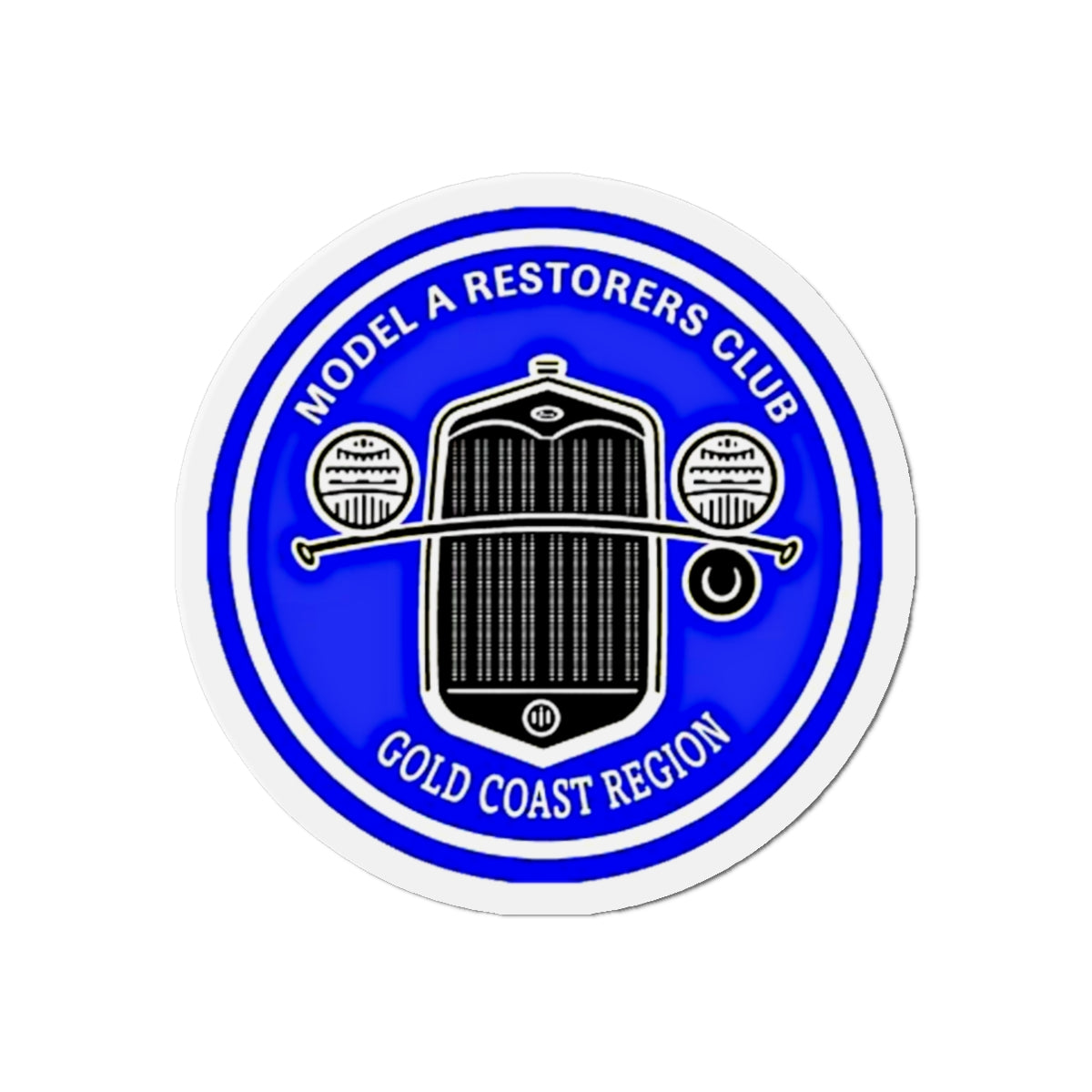 Gold Coast Region Model A Restorers Club Round Die-Cut Magnet