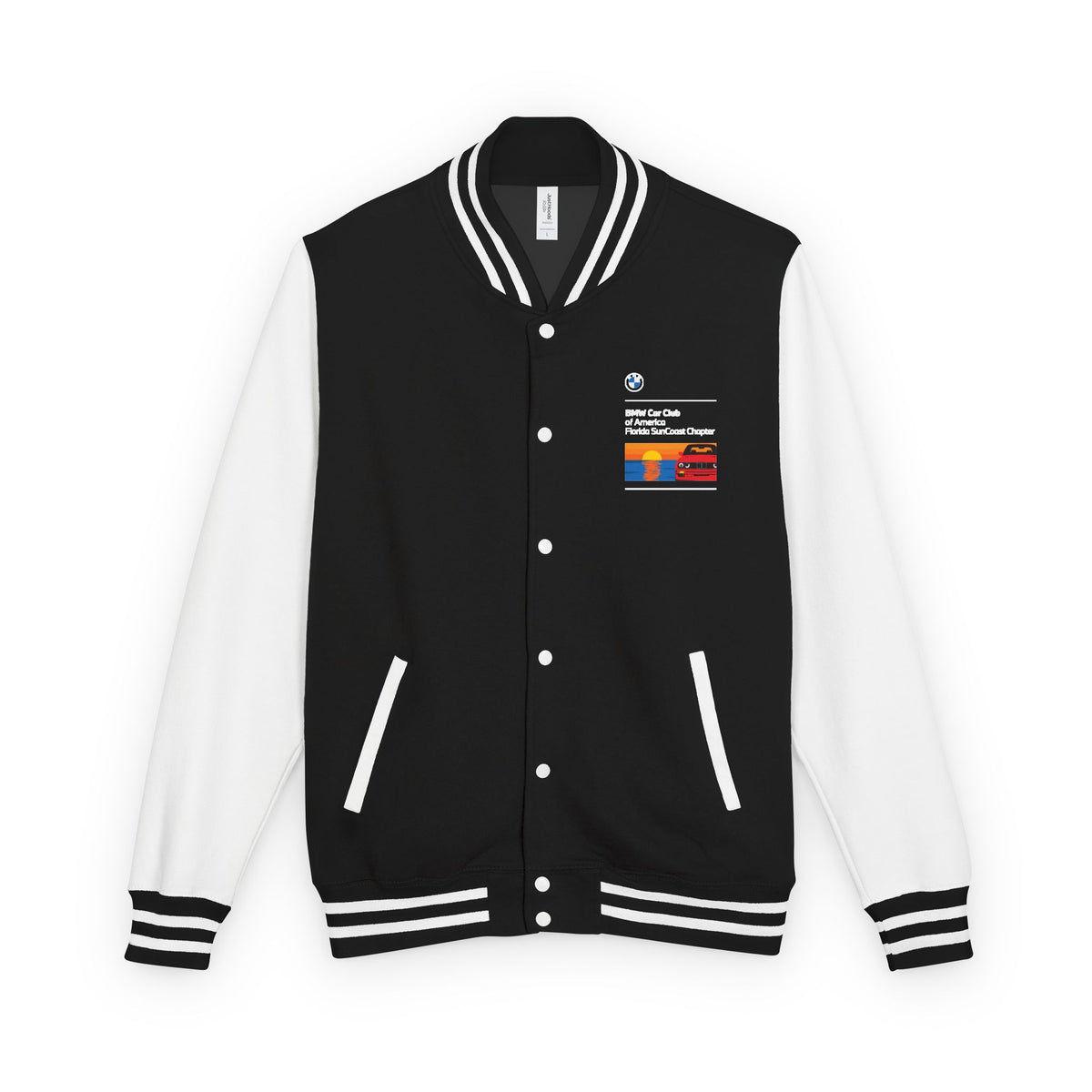 BMW Car Club of America Florida SunCoast Chapter Letterman Jacket - Front and Back Logos