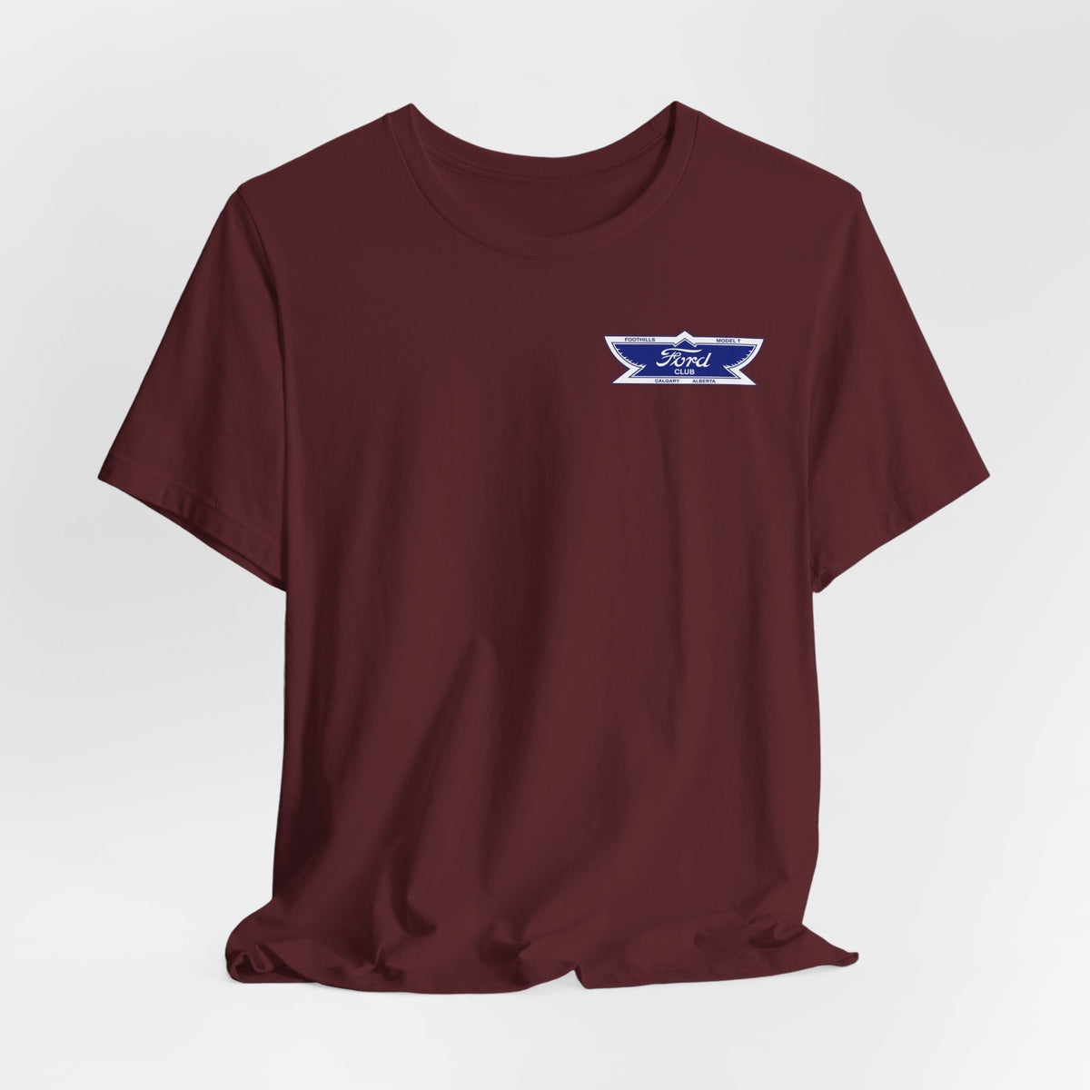 Foothills Model T Club Unisex Soft Tee - Front and Back Logos