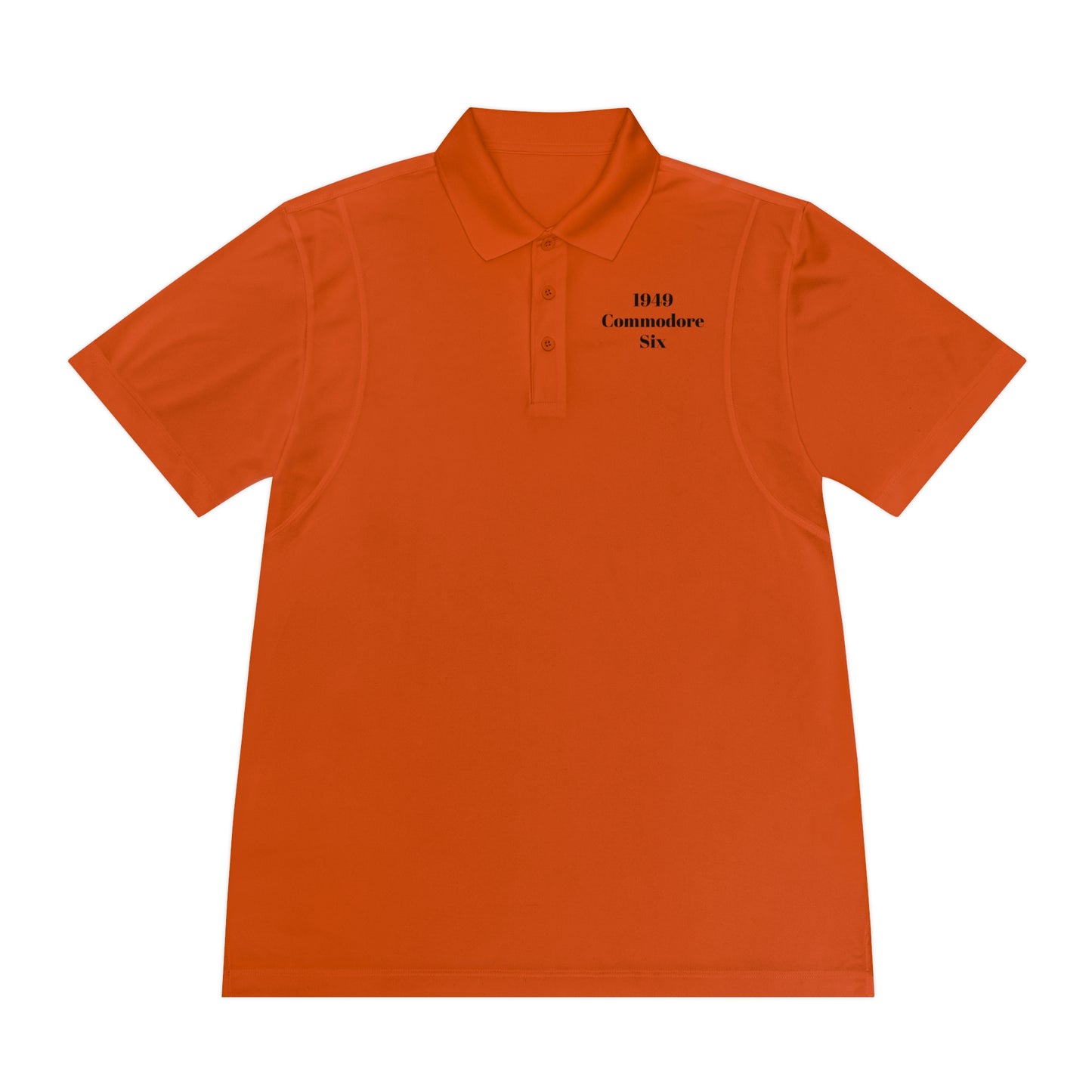 1949 Hudson Commodore Six Polo Shirt — Vintage Hudson Car Graphic Men's Sport Polo (DT)