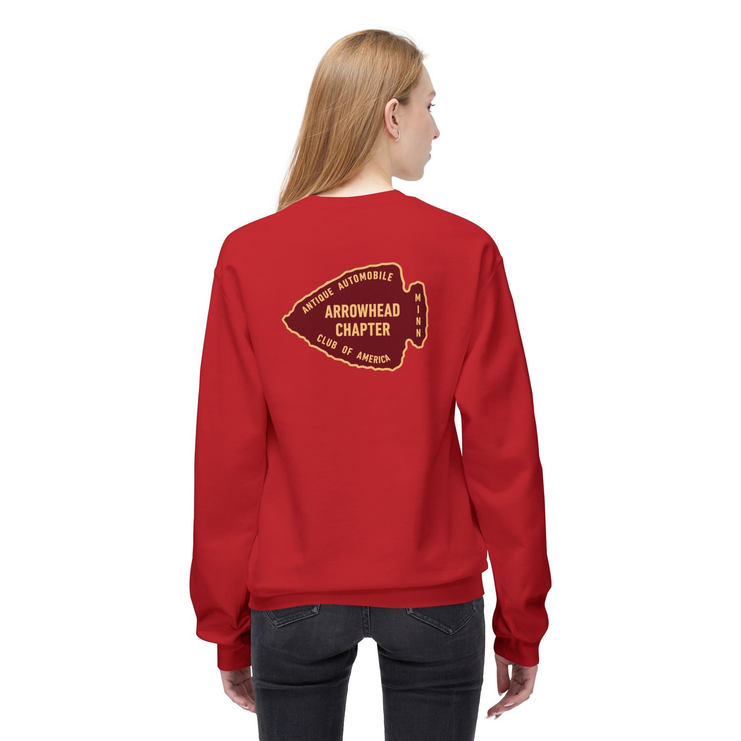 Arrowhead Chapter Club Crewneck Sweatshirt — Vintage Automobile Motor Club Design