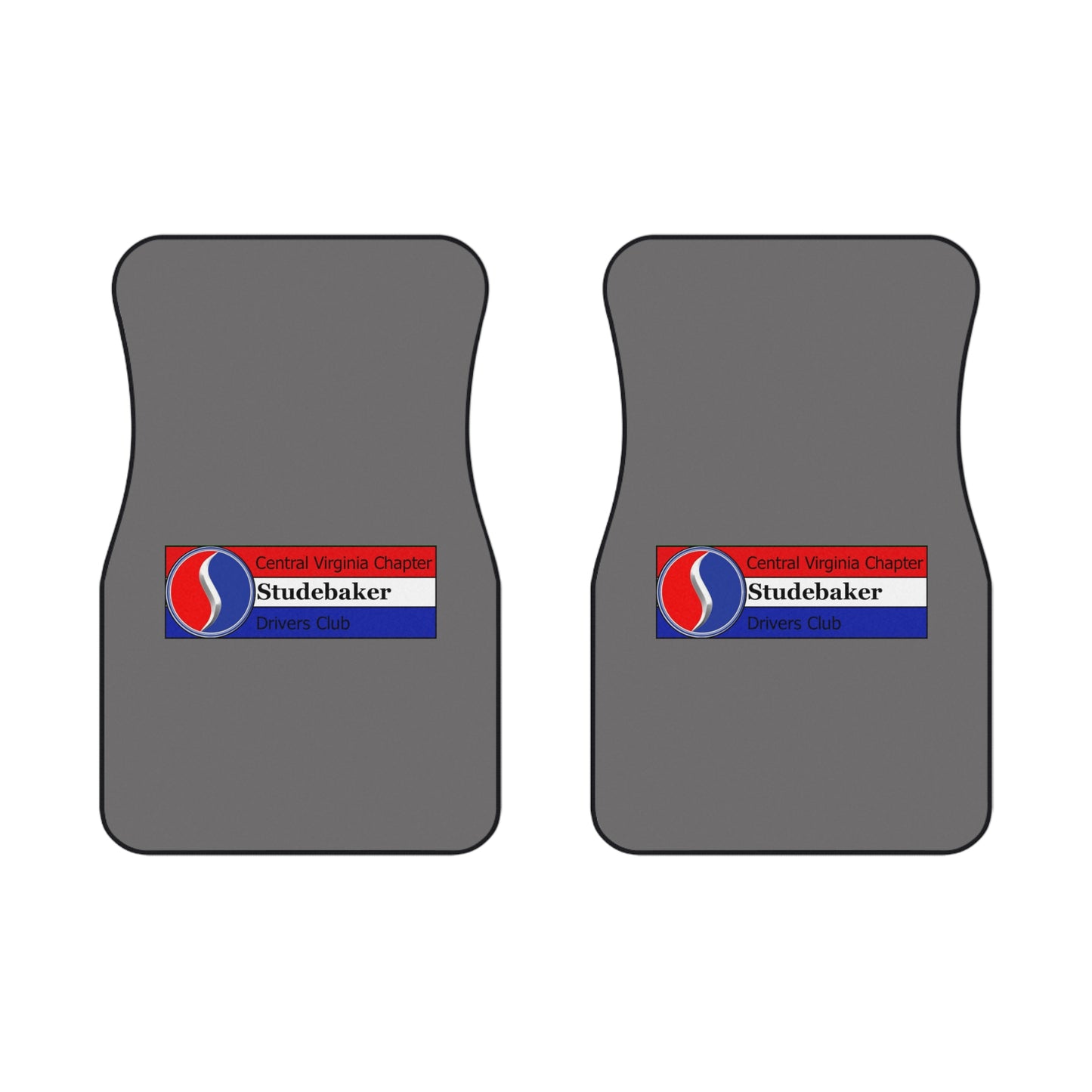 Central Virginia Chapter Studebaker Drivers Club Car Floor Mats — Front Pair