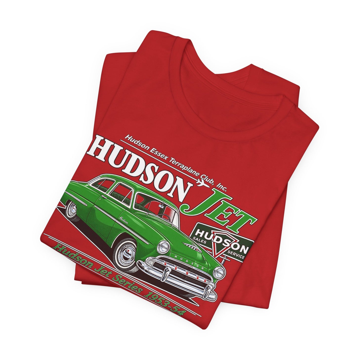 Hudson Essex Terraplane Club — Hudson Jet Classic Car T-Shirt  Vintage 1953–54
