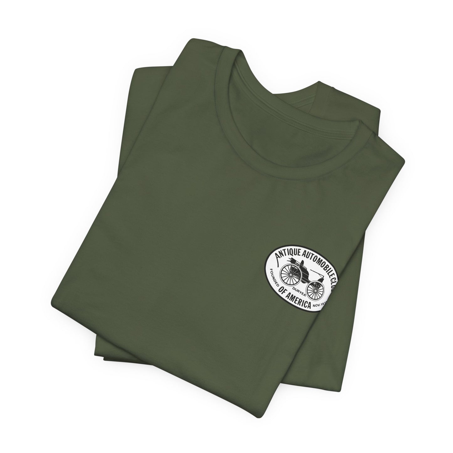 Shenandoah Region AACA Tee — Small White AACA Logo on Front and Large White Shenandoah Region AACA Logo on Back