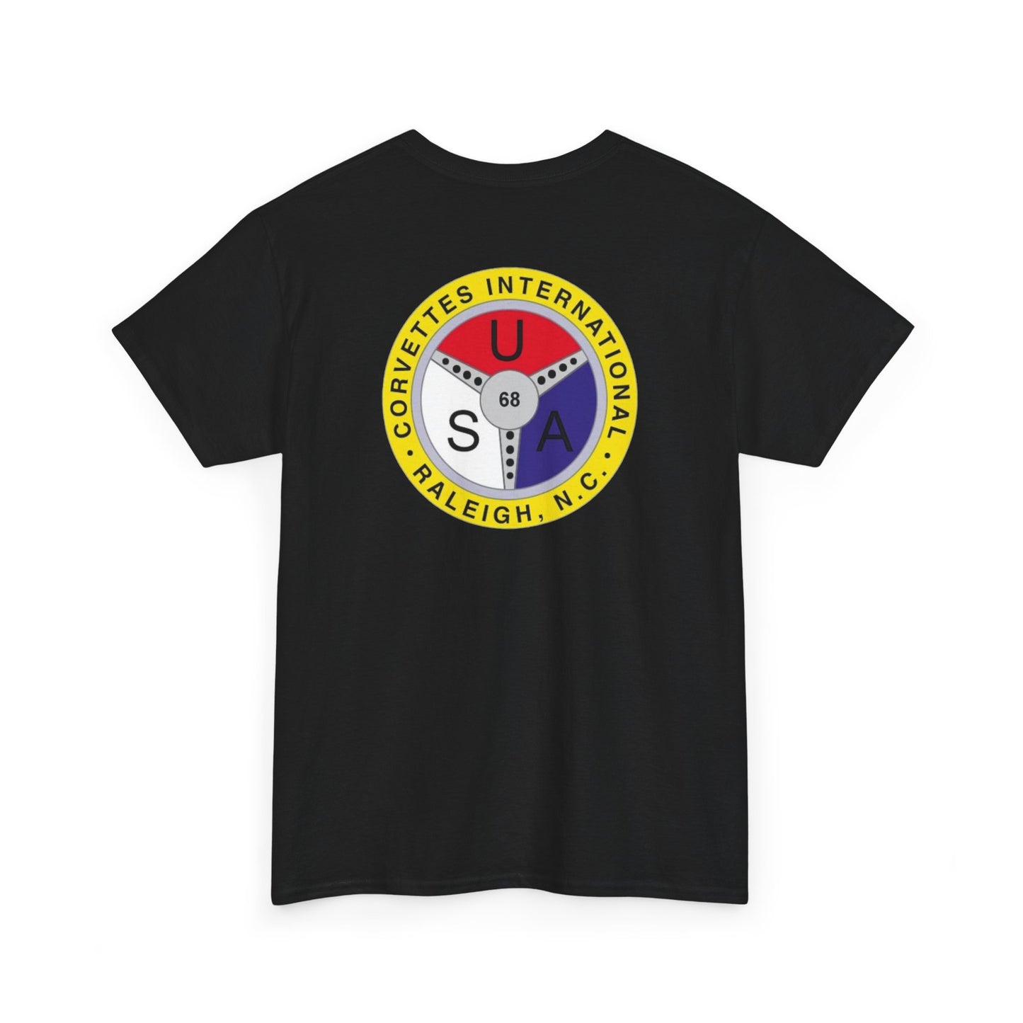 Cornettes International Raleigh Front and Back Logos — Unisex Heavy Cotton Tee