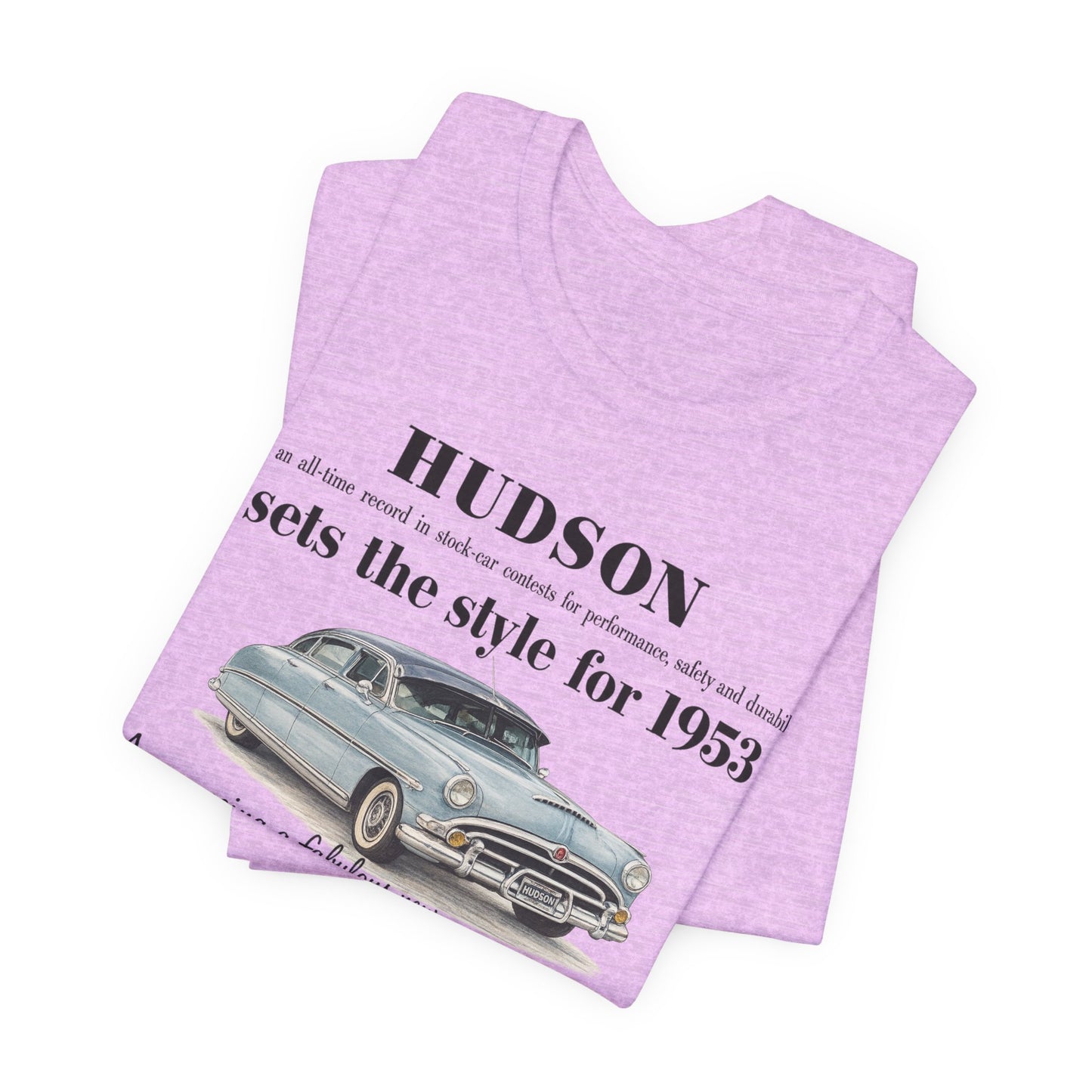 1953 Hudson Hornet Car Tee - Unisex Jersey Short Sleeve Tee