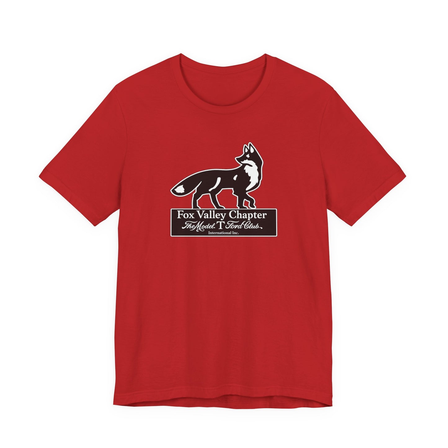 Fox Valley Chapter Model T Ford Club Tee — Vintage Fox Logo Short Sleeve T-Shirt