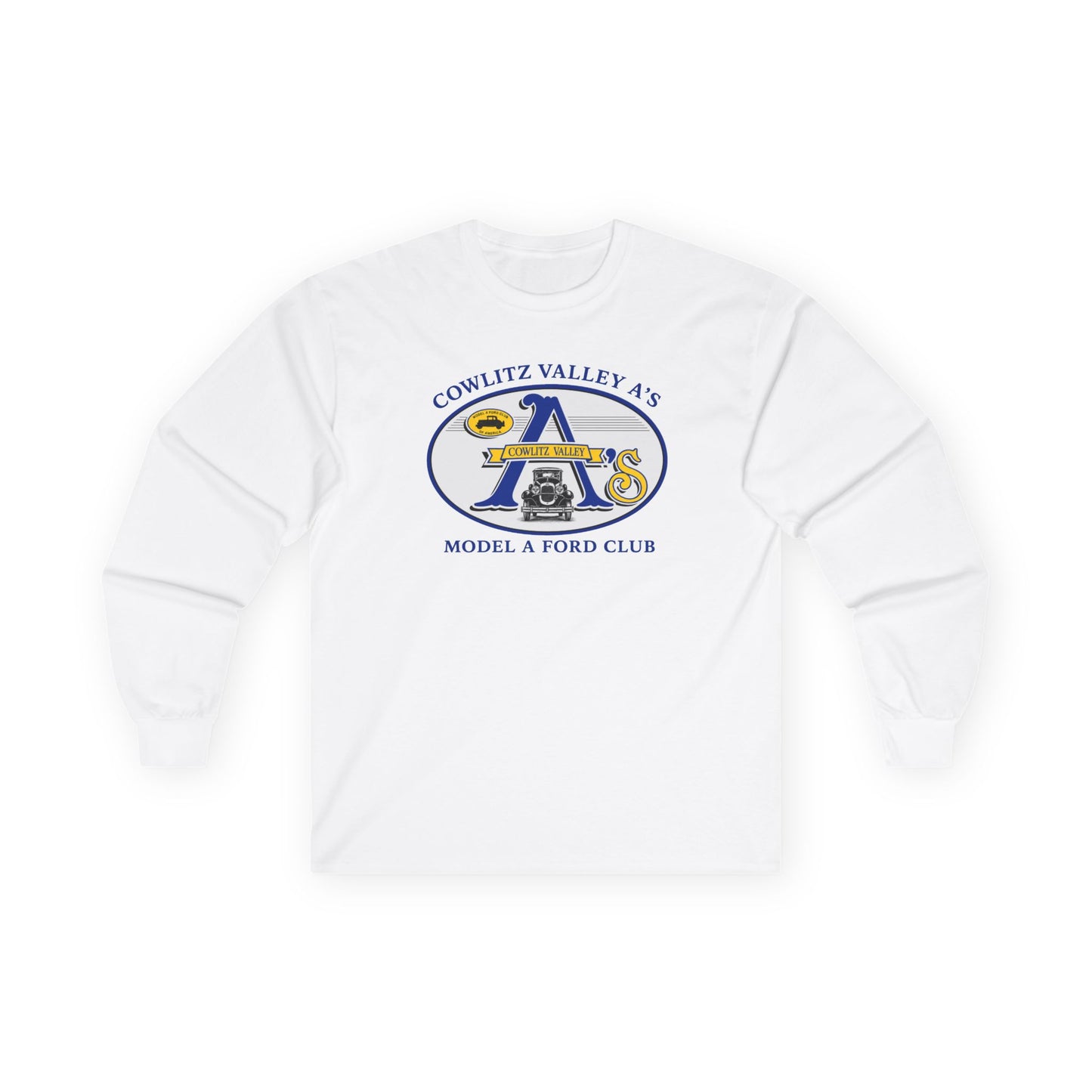 Cowlitz Valley A's Model A Ford Club Long Sleeve Tee