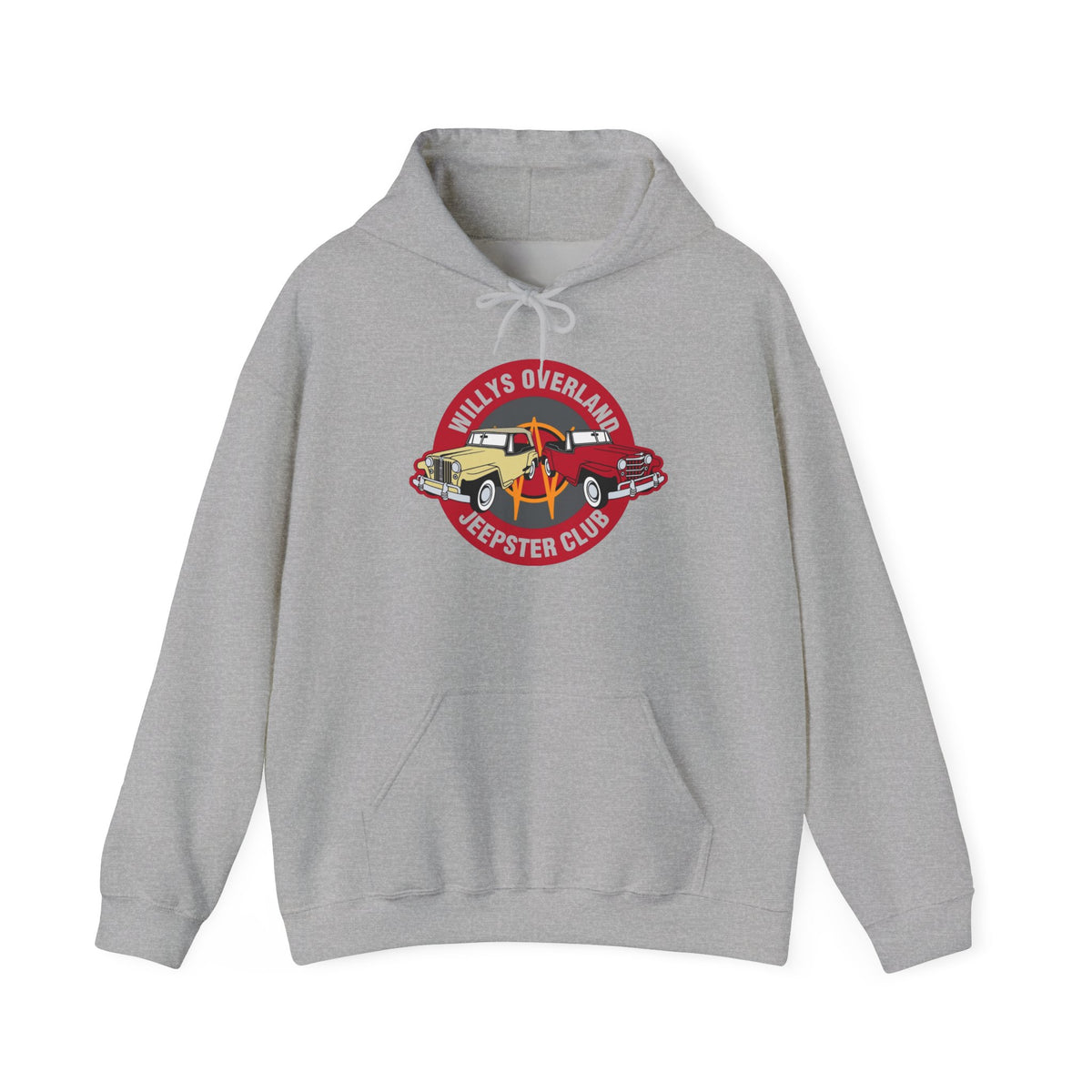 Willys Overland Jeepster Club Hoodie – Unisex Heavy Blend™ Hooded Sweatshirt